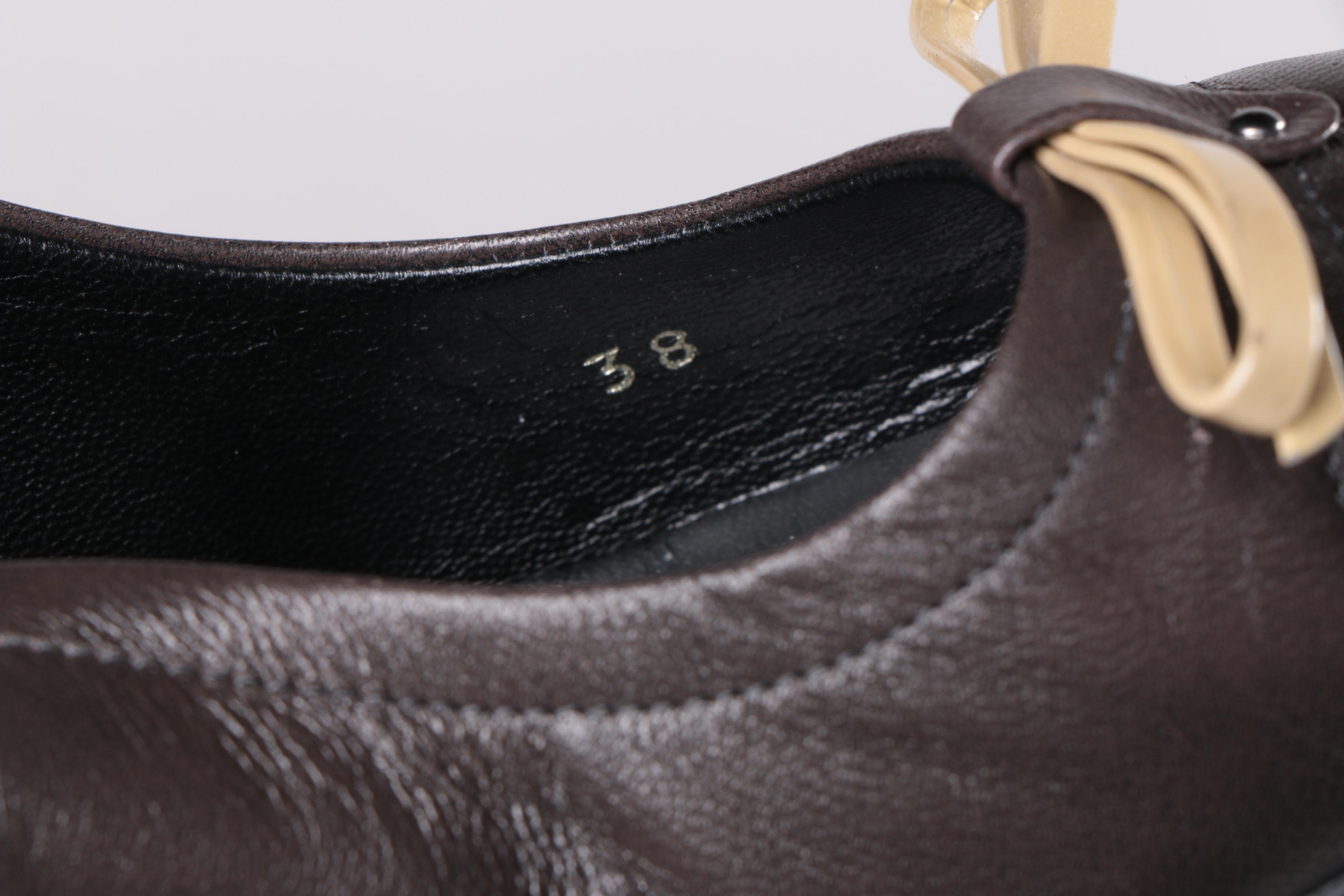 Prada Brown Leather Heels