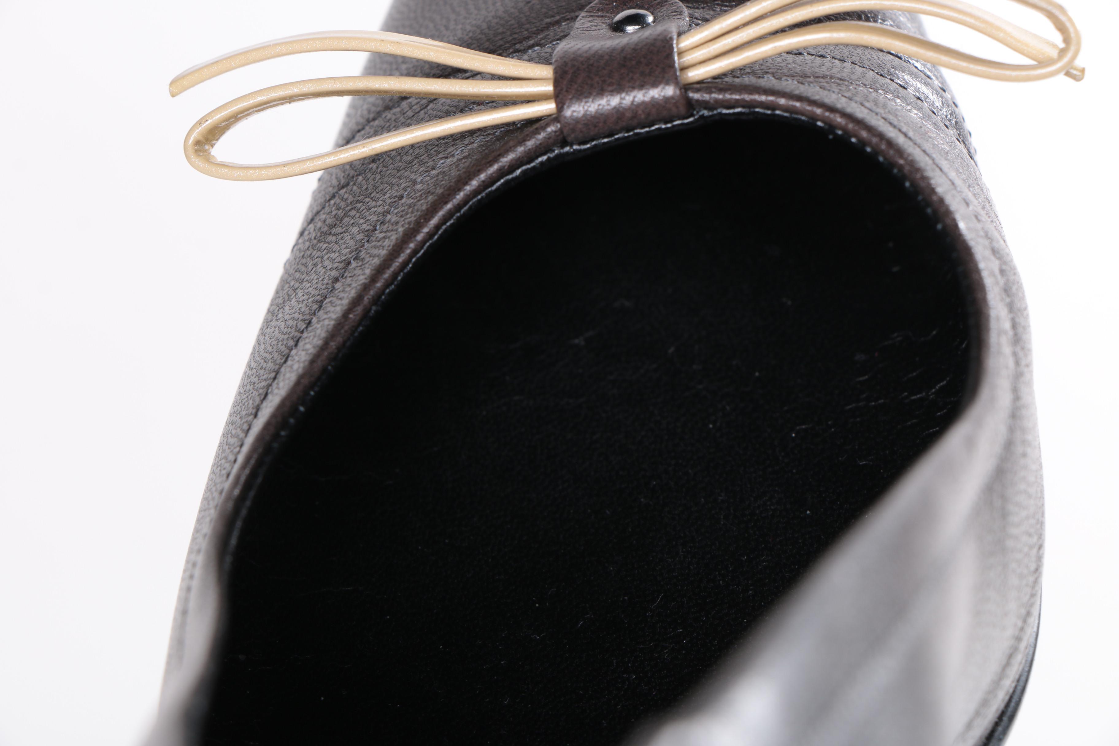 Prada Brown Leather Heels