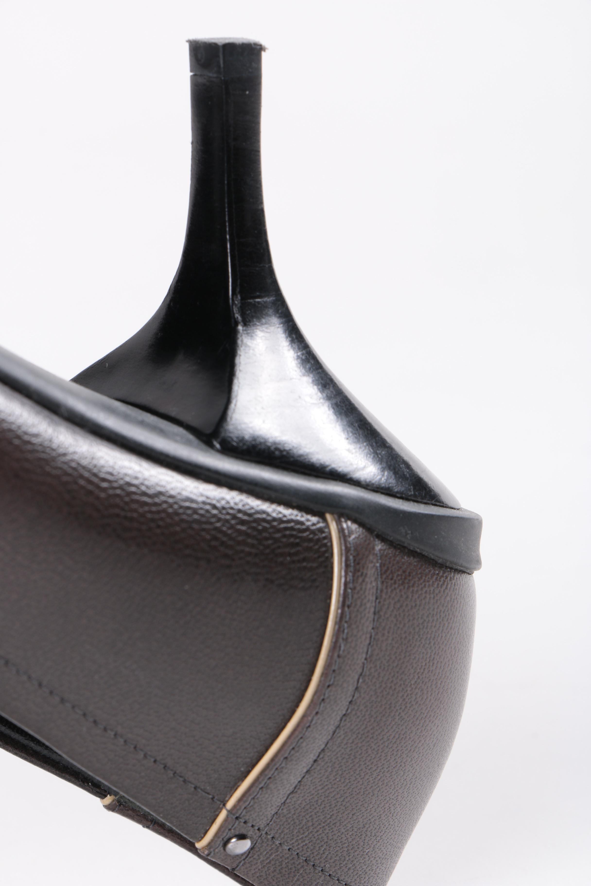 Prada Brown Leather Heels