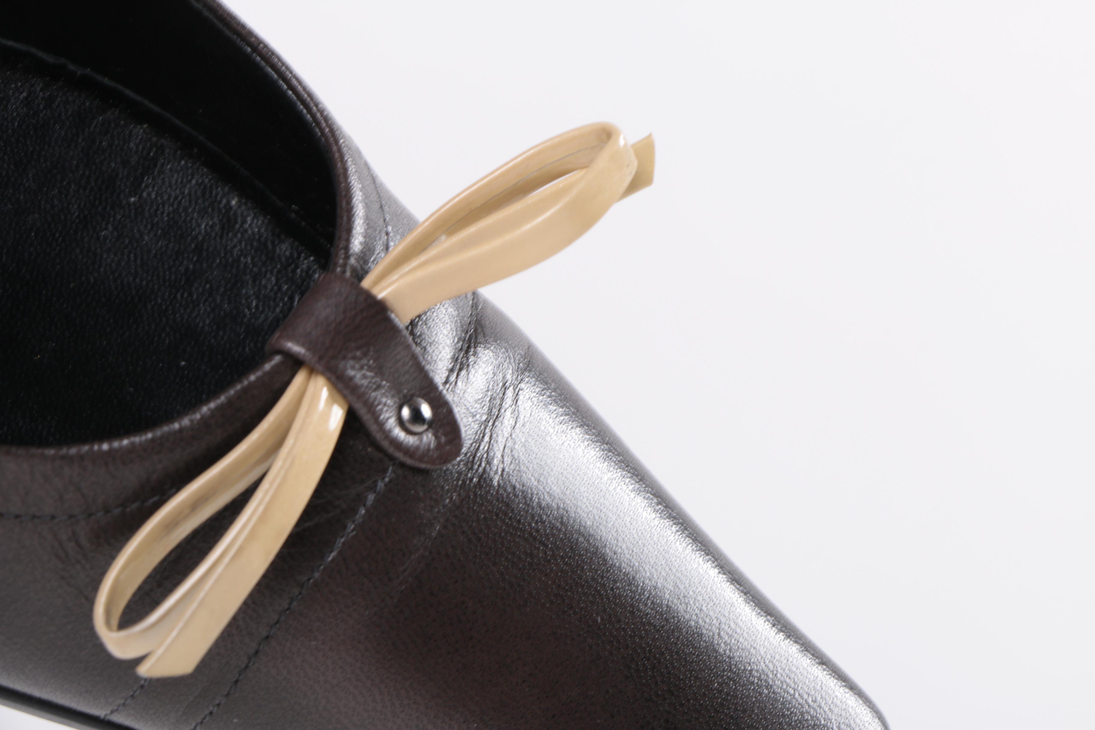 Prada Brown Leather Heels