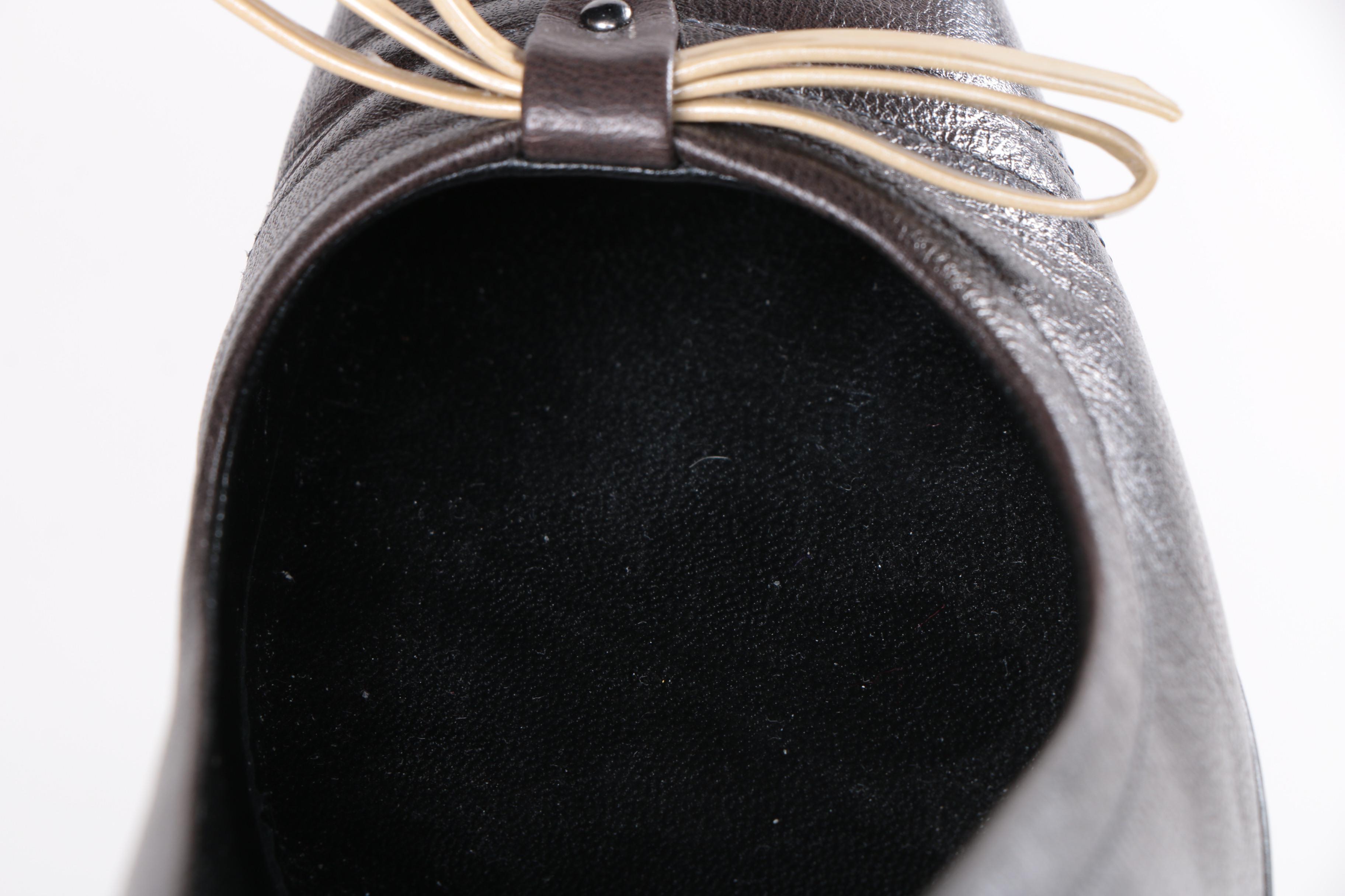 Prada Brown Leather Heels