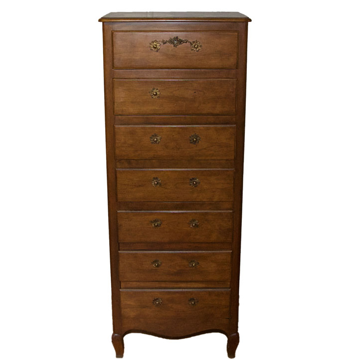 Cherry French Provincial Style Lingerie Chest by Baker