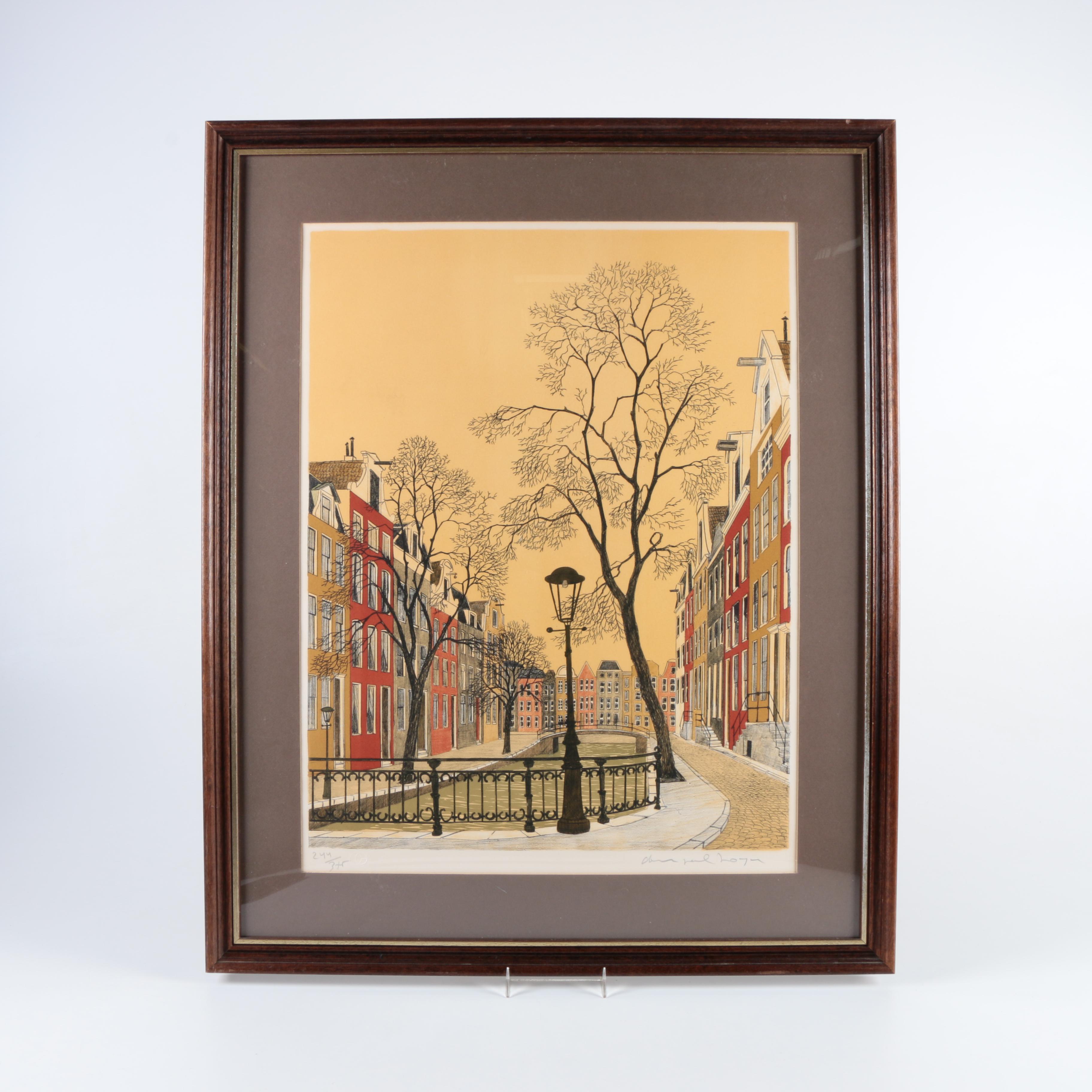 Denis Paul Noyer Limited Edition Lithograph "Amsterdam III"