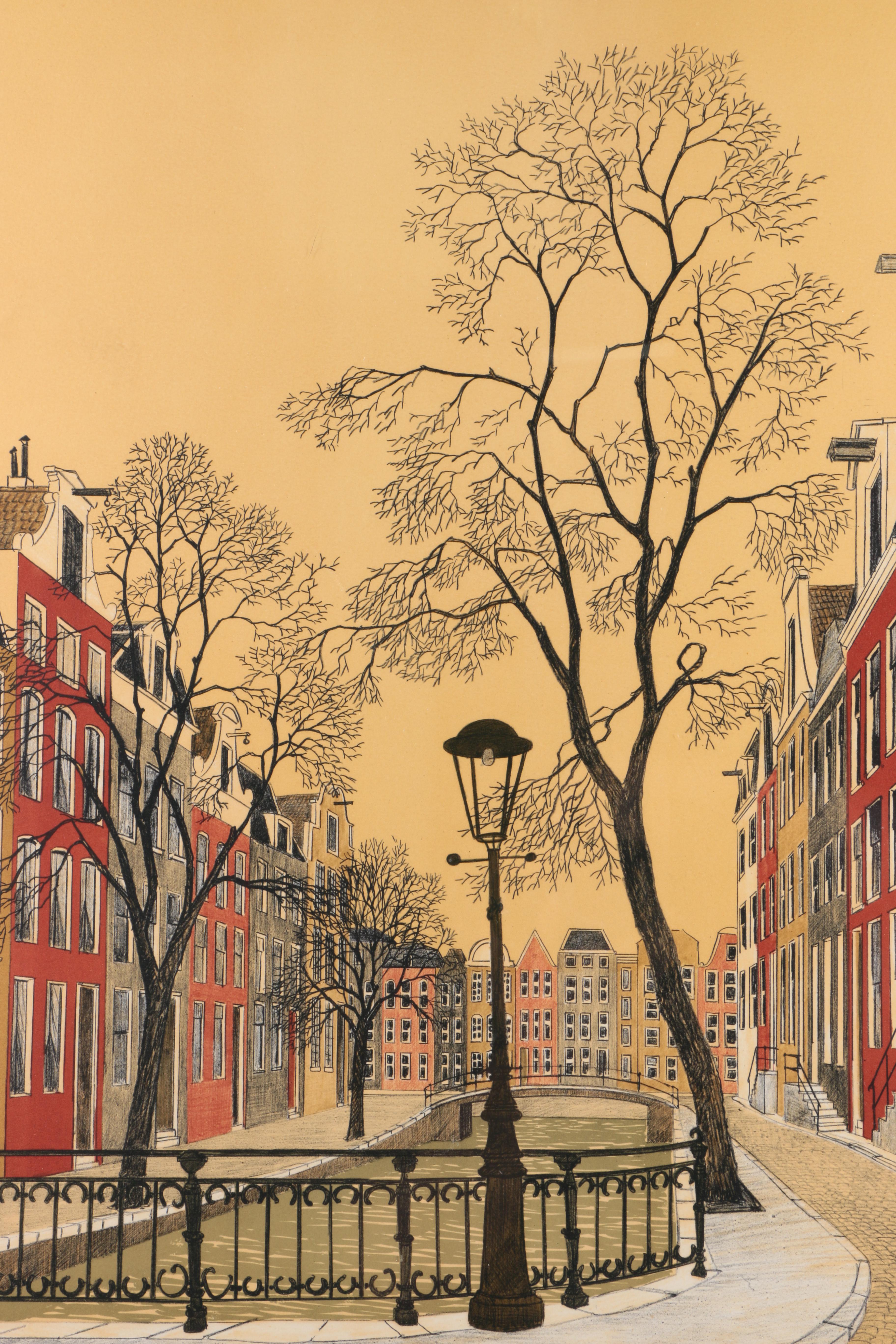 Denis Paul Noyer Limited Edition Lithograph "Amsterdam III"