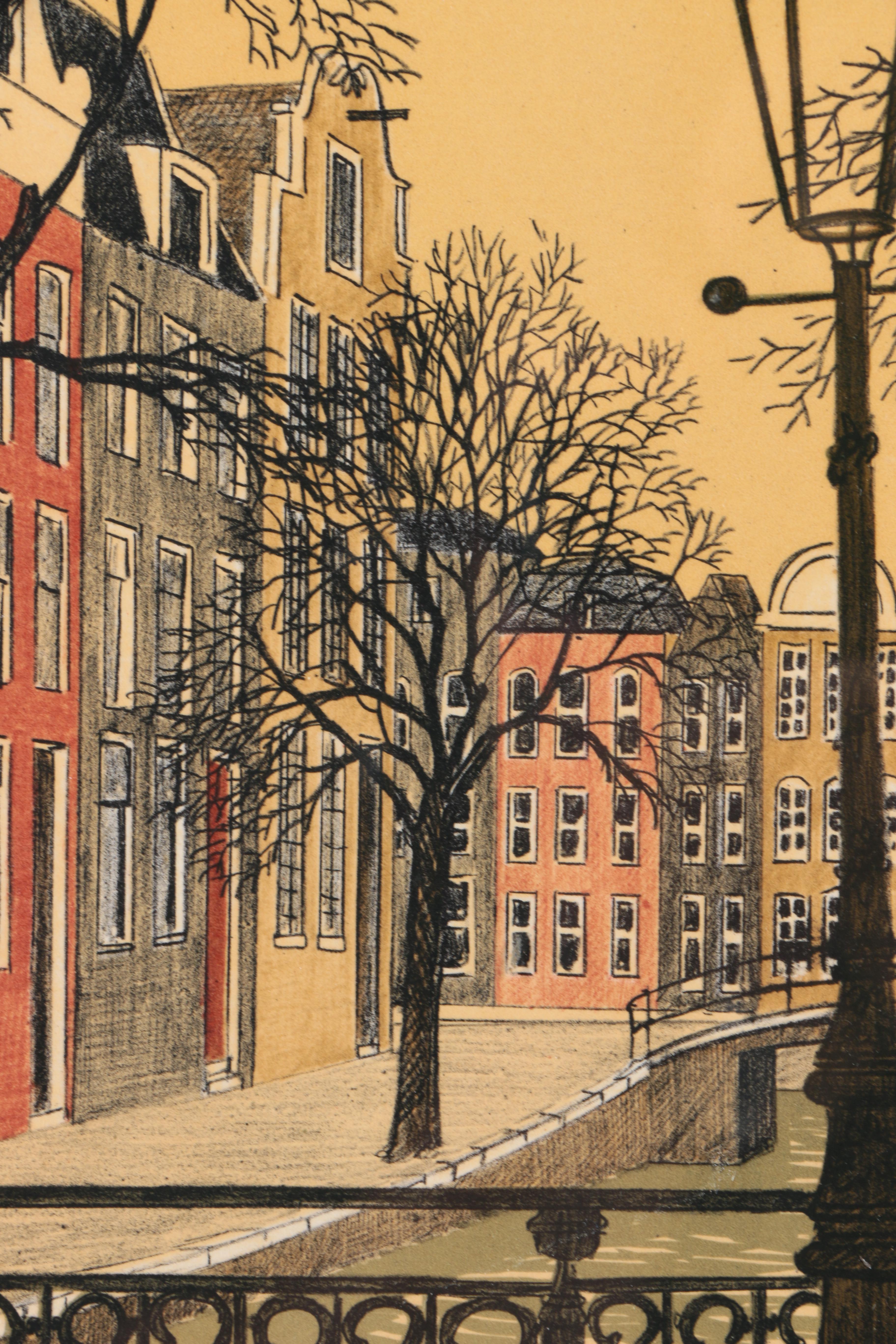 Denis Paul Noyer Limited Edition Lithograph "Amsterdam III"