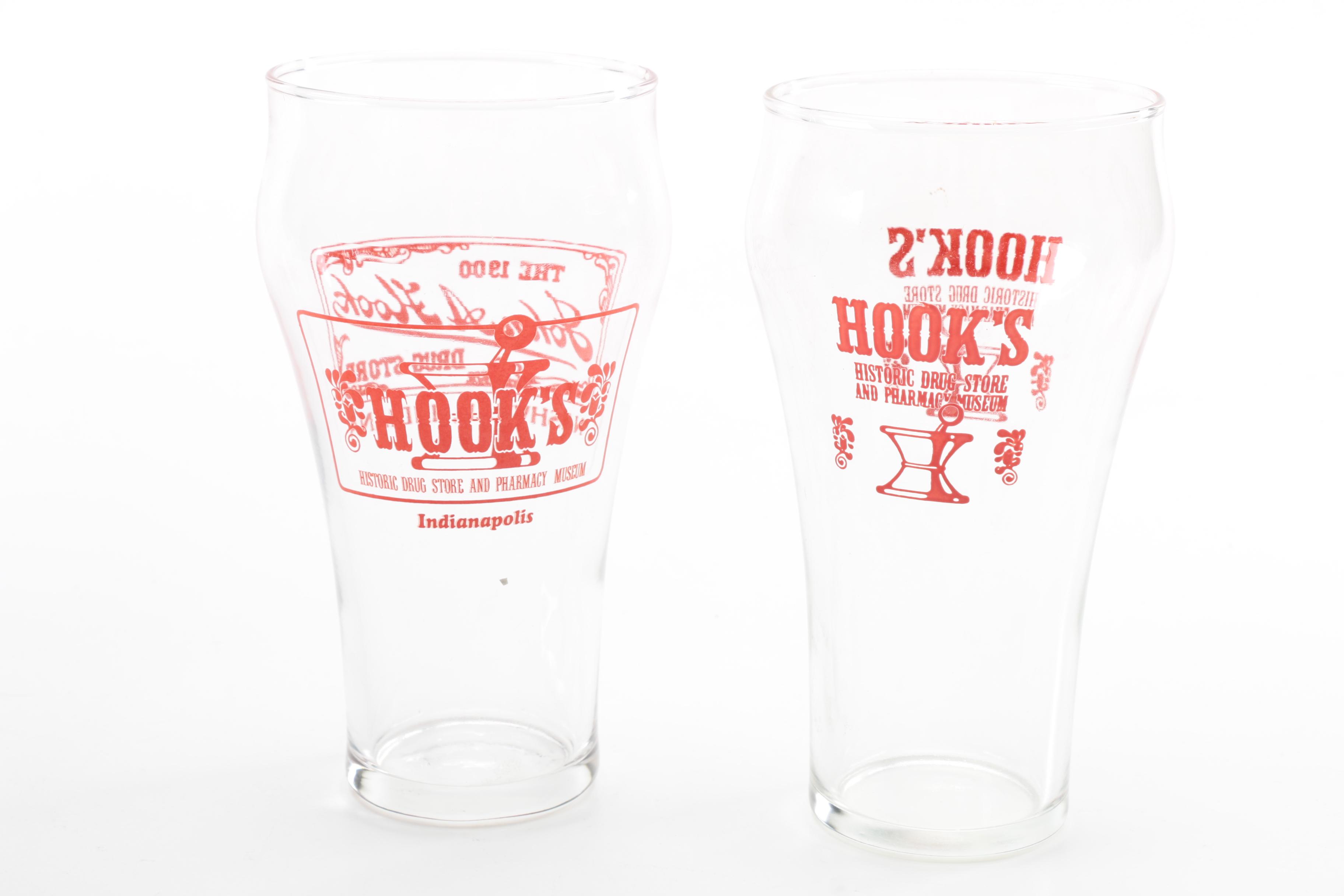 Hook's Drug Store Glassware