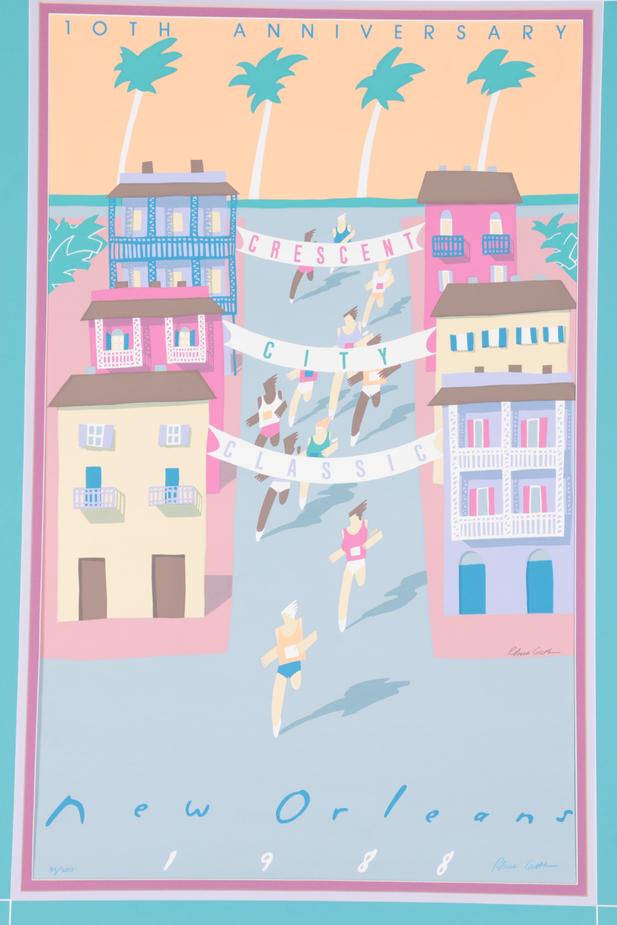 Robert Guthrie Limited Edition Serigraph Poster on Paper for the New Orleans Crescent City Classic