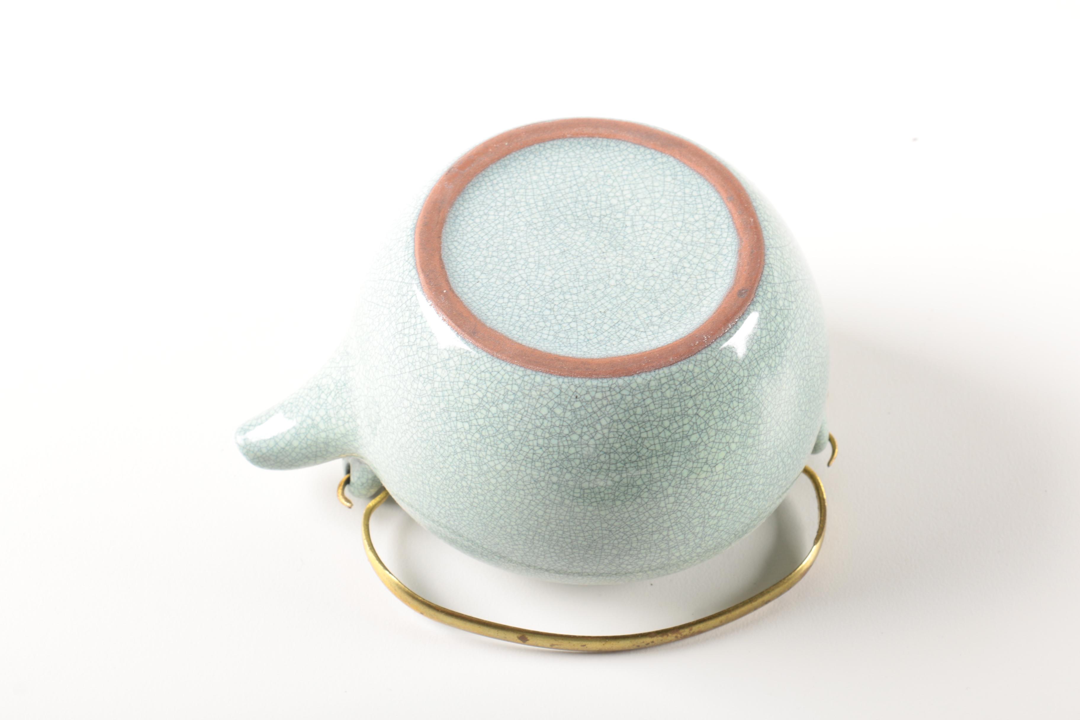 Chinese Light Green Porcelain Tea Set in Box