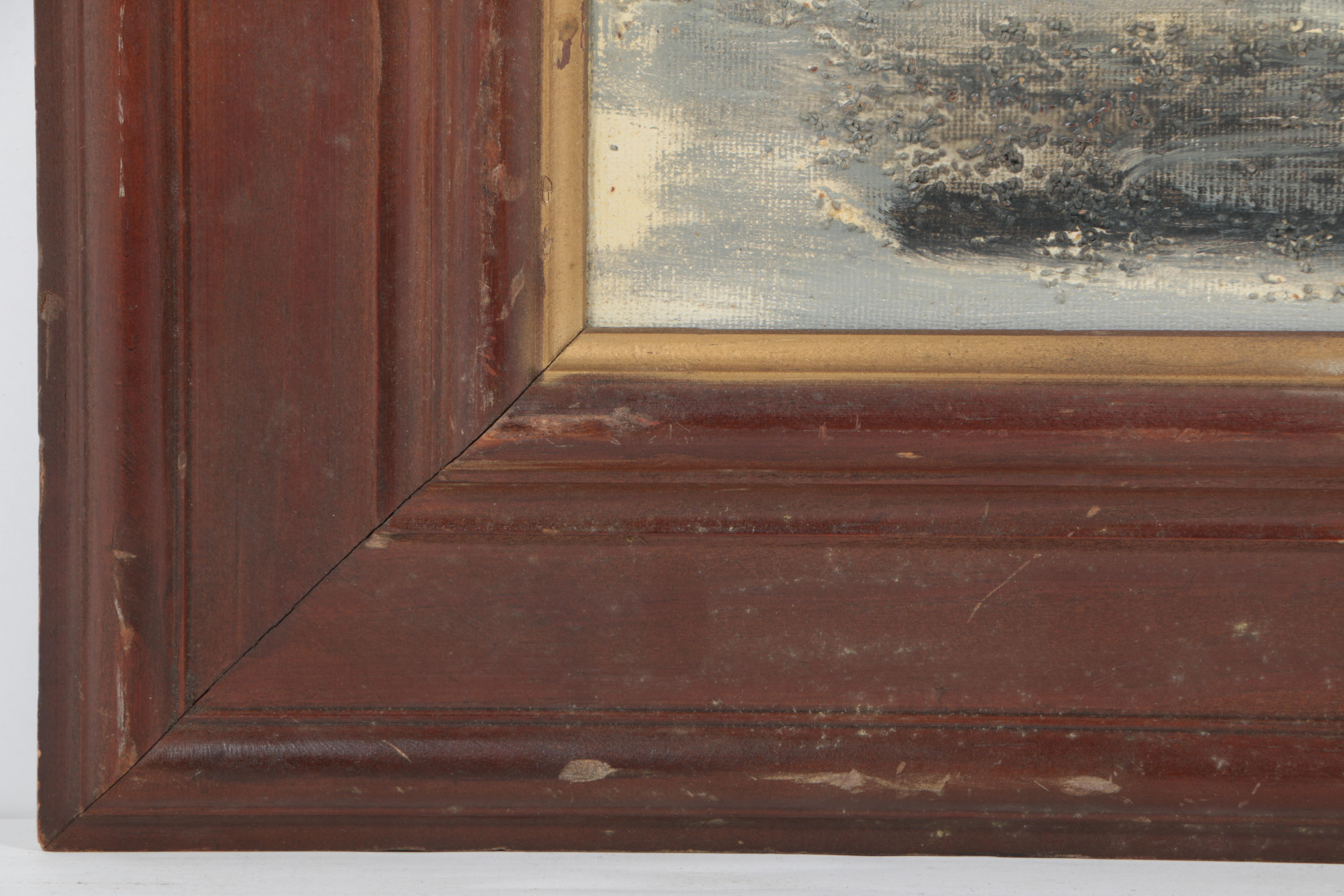 Signed Oil Painting of Abstract Composition