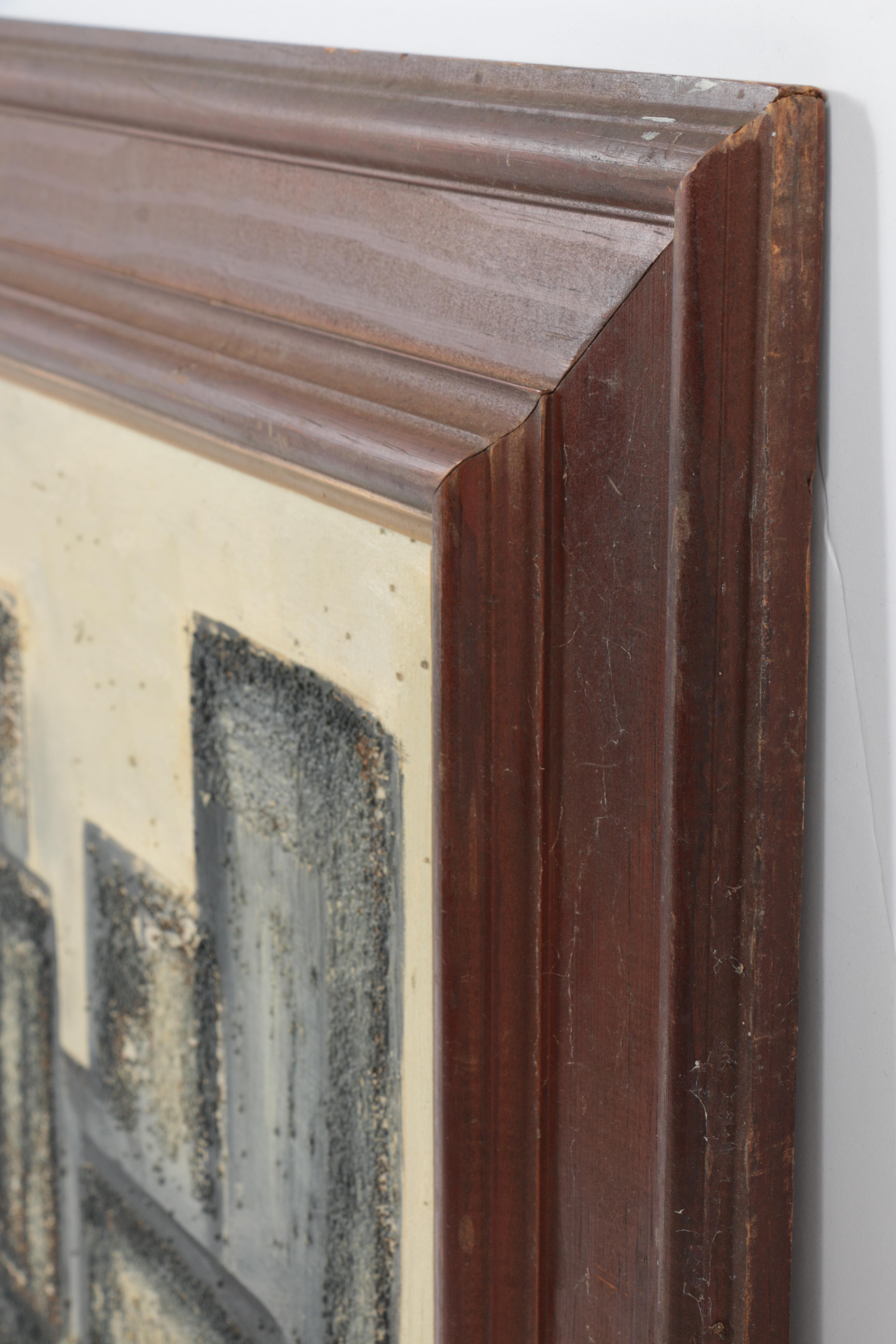 Signed Oil Painting of Abstract Composition