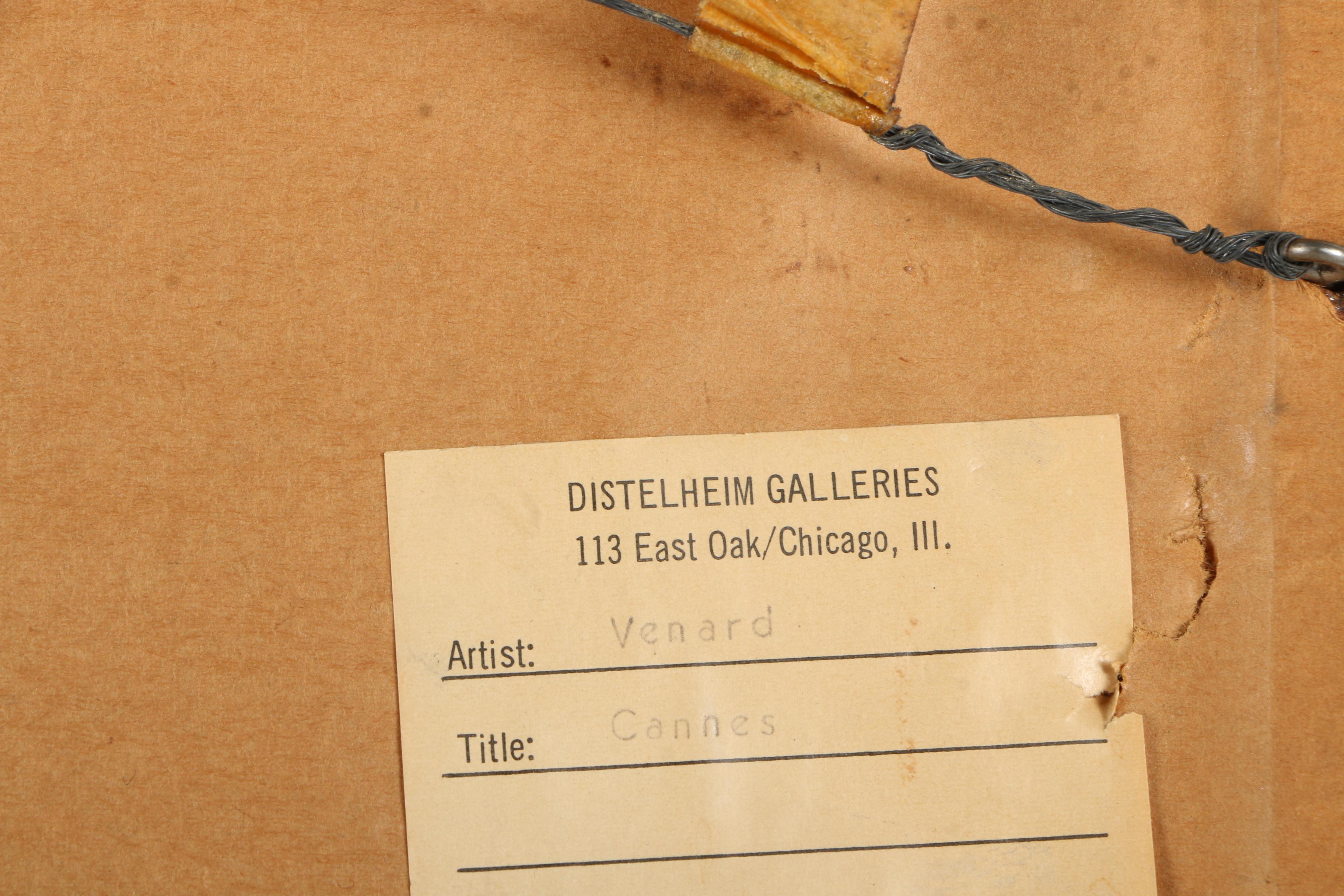 Claude Venard Signed Limited Edition Lithograph "Cannes"