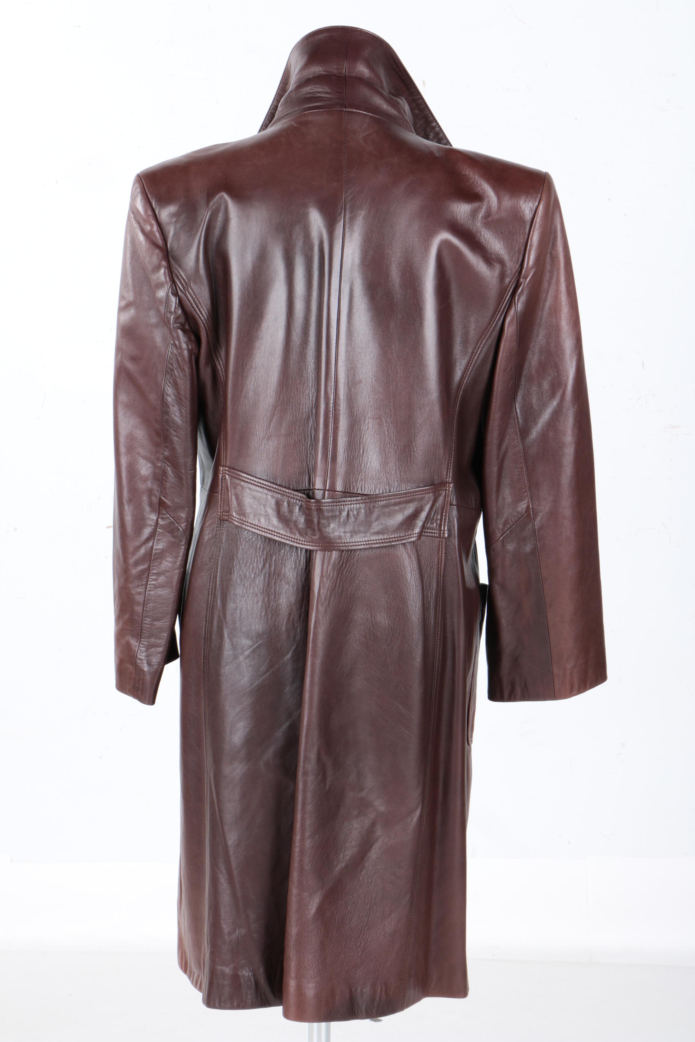 Sonia Rykiel Paris Women's Dyed Lambskin Leather Coat