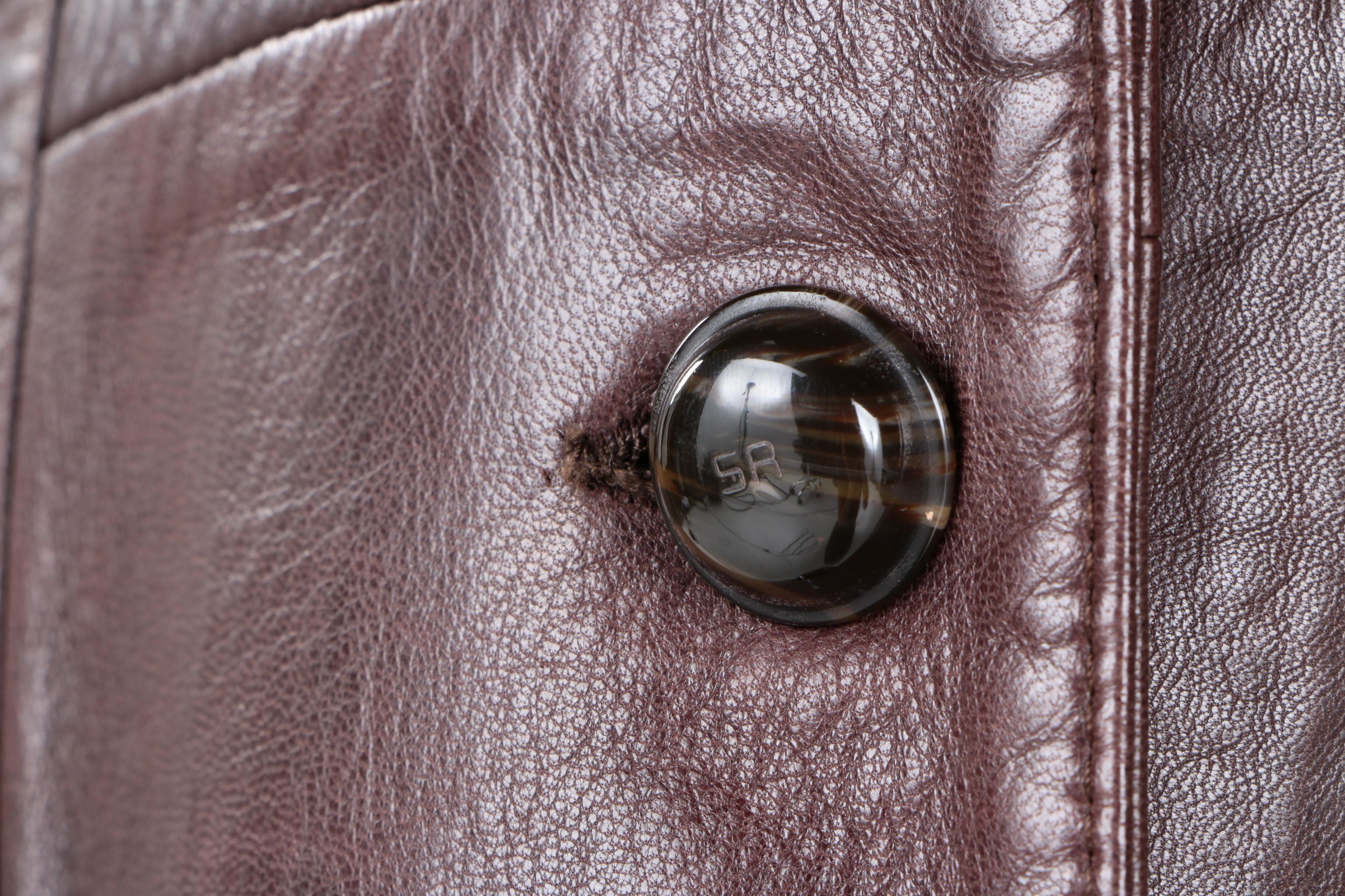 Sonia Rykiel Paris Women's Dyed Lambskin Leather Coat