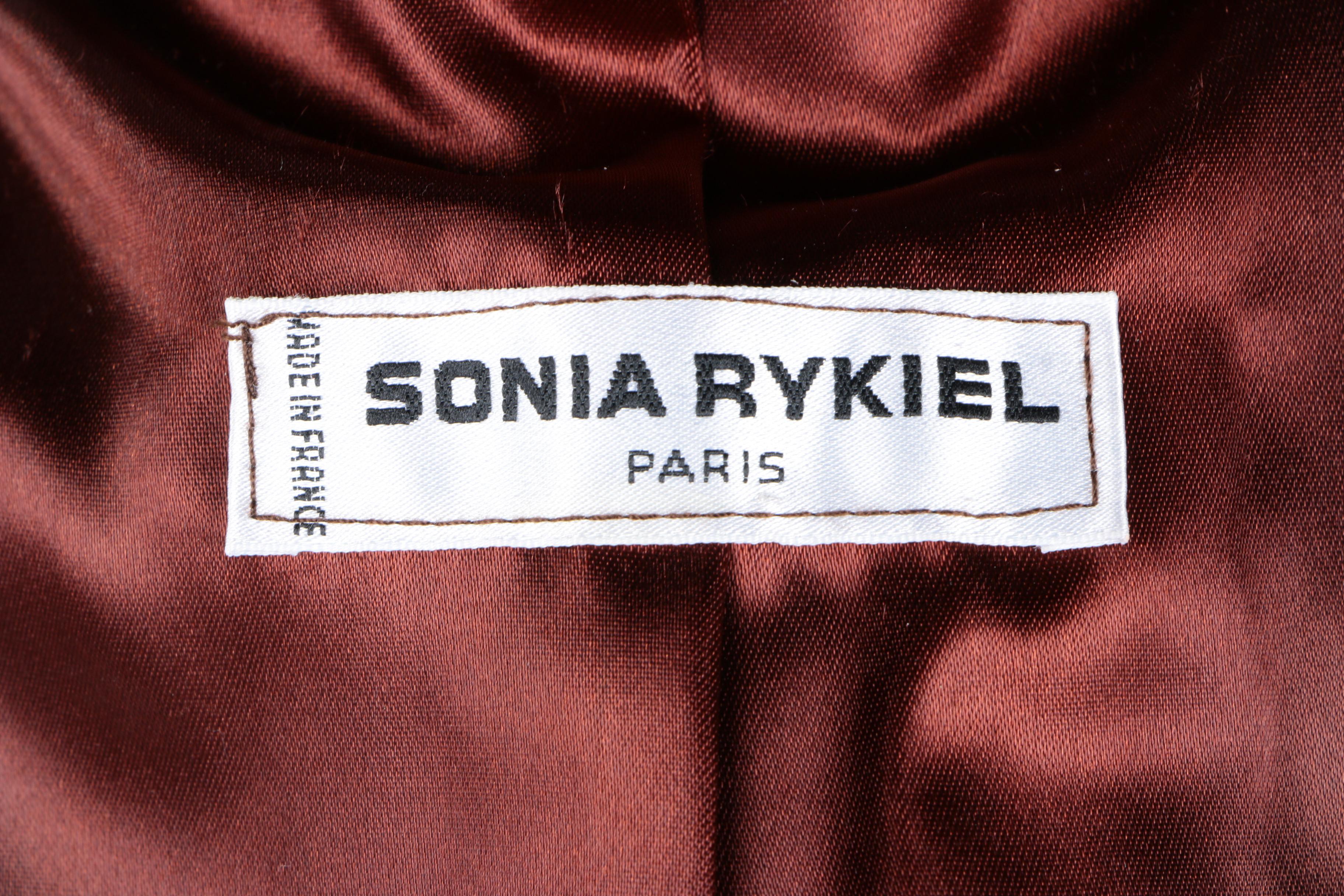 Sonia Rykiel Paris Women's Dyed Lambskin Leather Coat