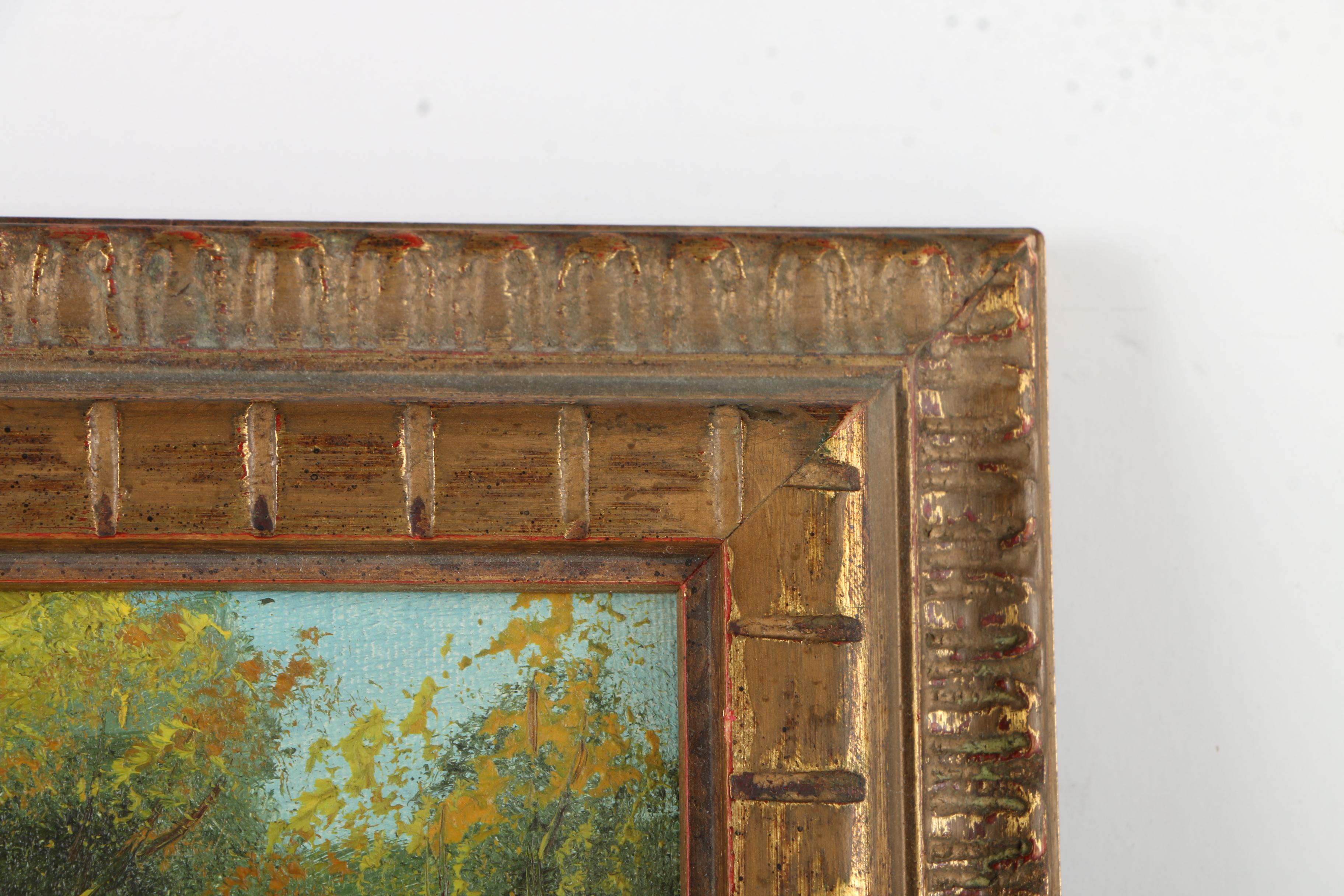 Marshall Oil Painting on Canvas of a Wooded Landscape