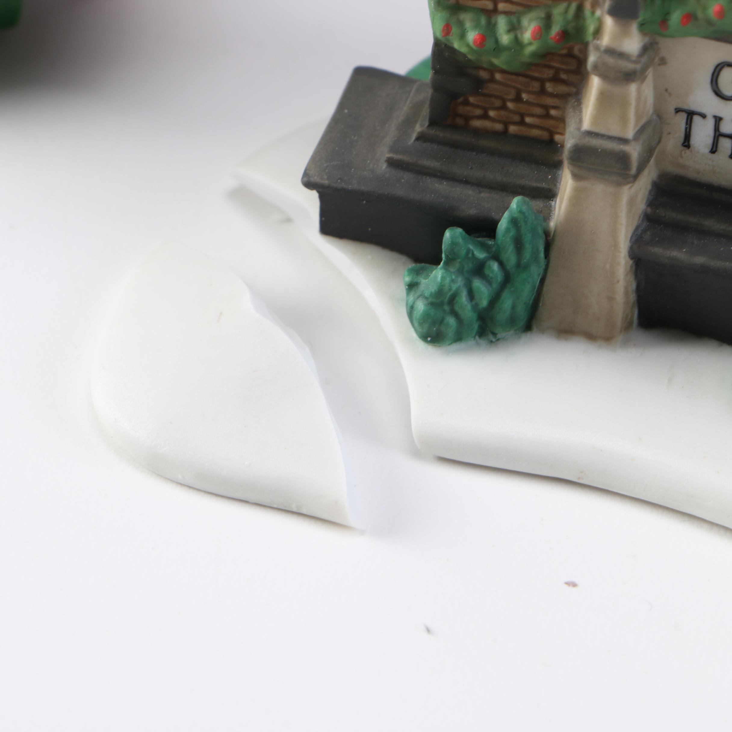 Department 56 Dickens' Village Christmas Decor Including "The Old Globe Theatre"