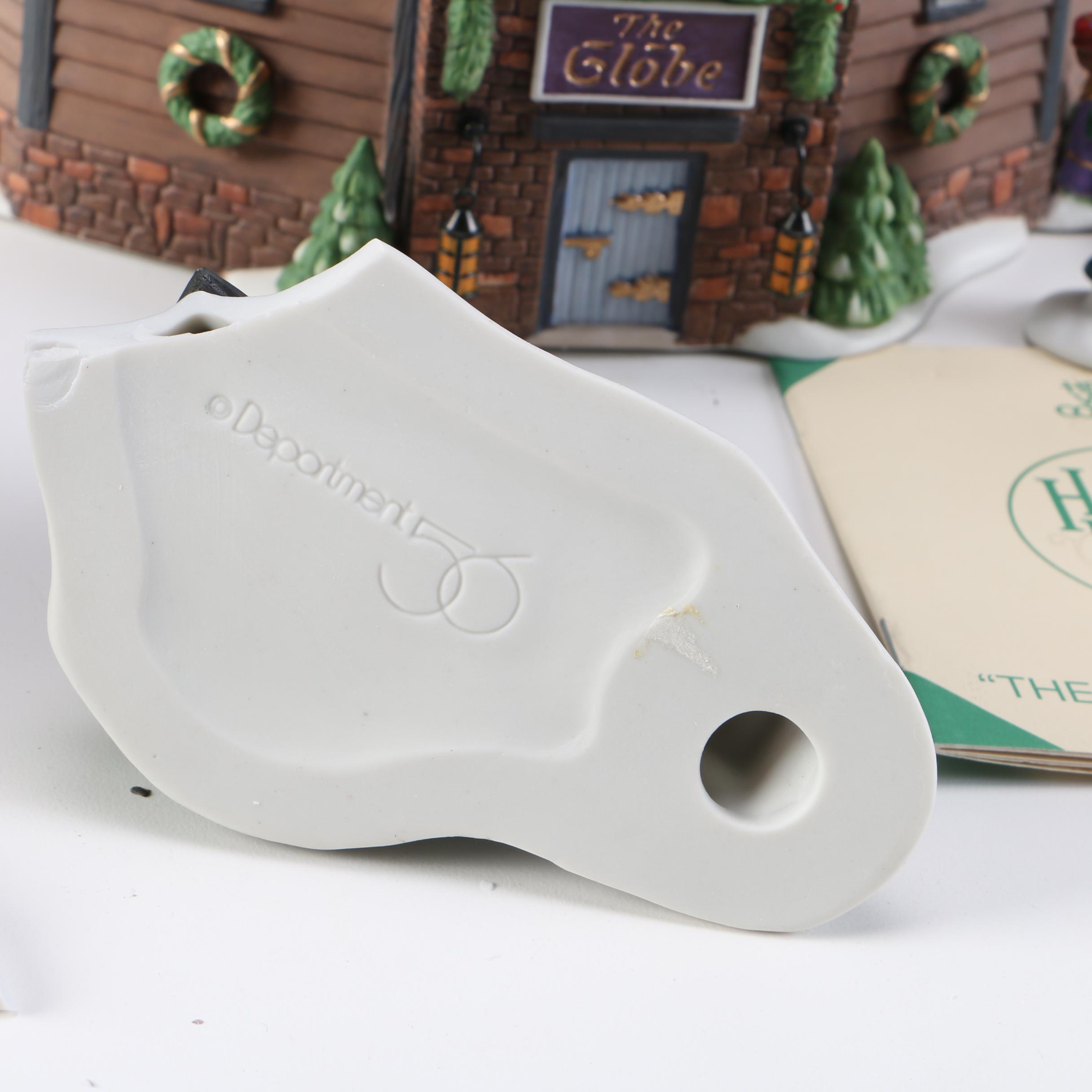 Department 56 Dickens' Village Christmas Decor Including "The Old Globe Theatre"