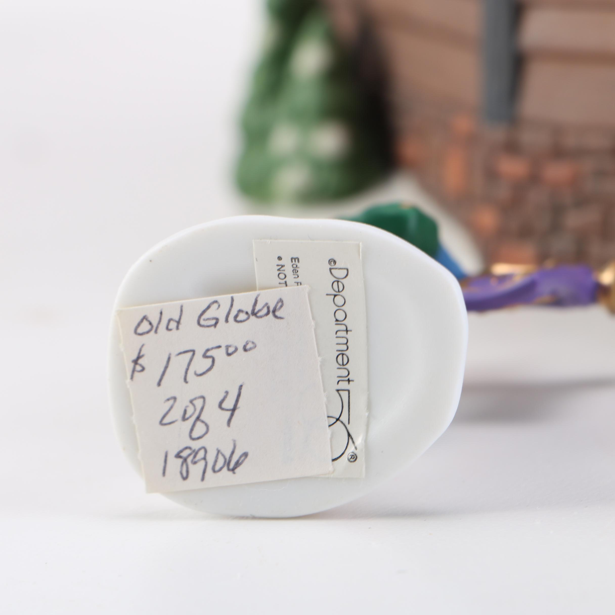 Department 56 Dickens' Village Christmas Decor Including "The Old Globe Theatre"