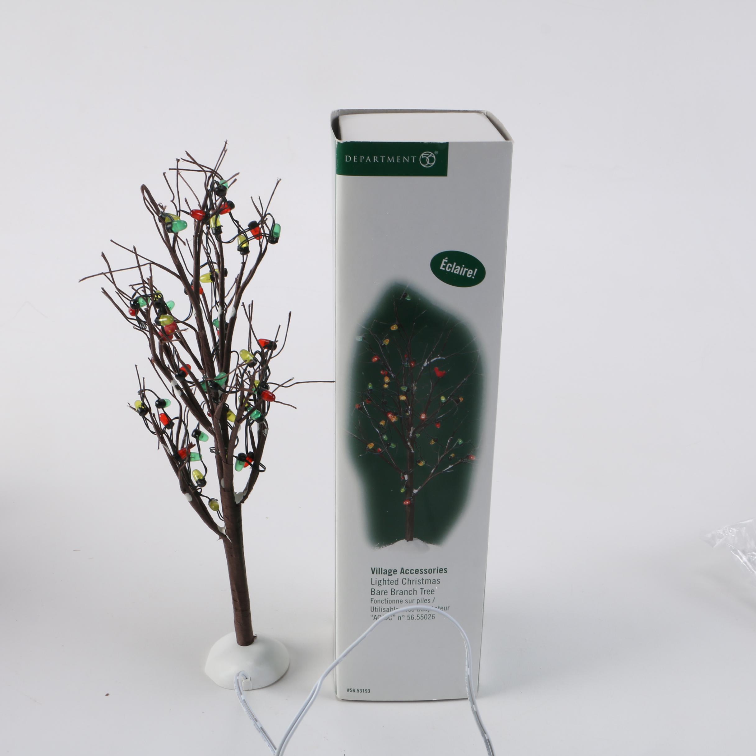 Department 56 Dickens' Village Christmas Decor Including "The Old Globe Theatre"