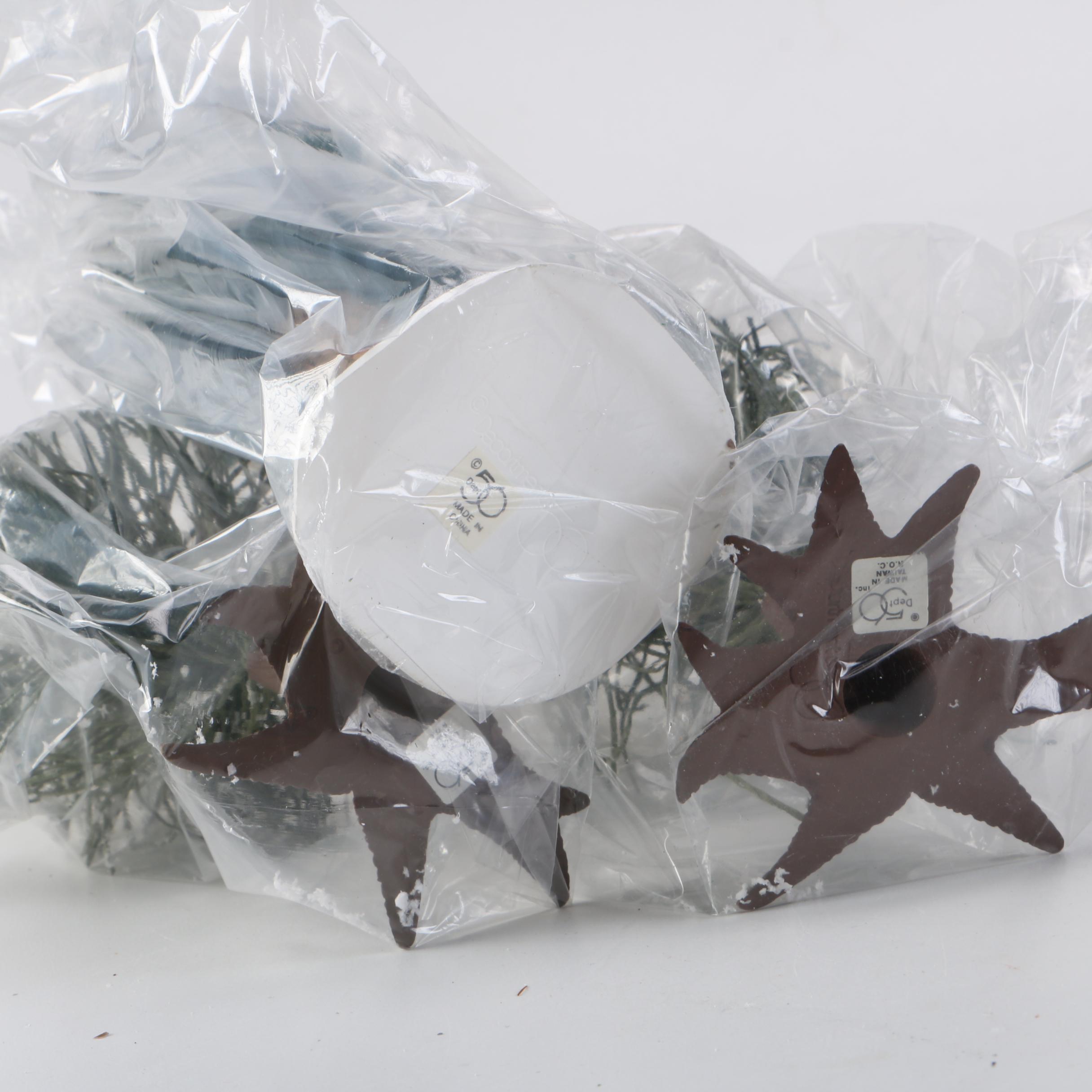 Department 56 Dickens' Village Christmas Decor Including "The Old Globe Theatre"