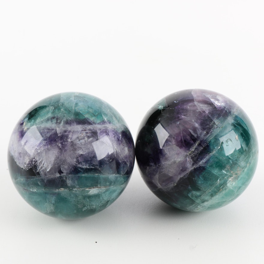 Fluorite Baoding Balls