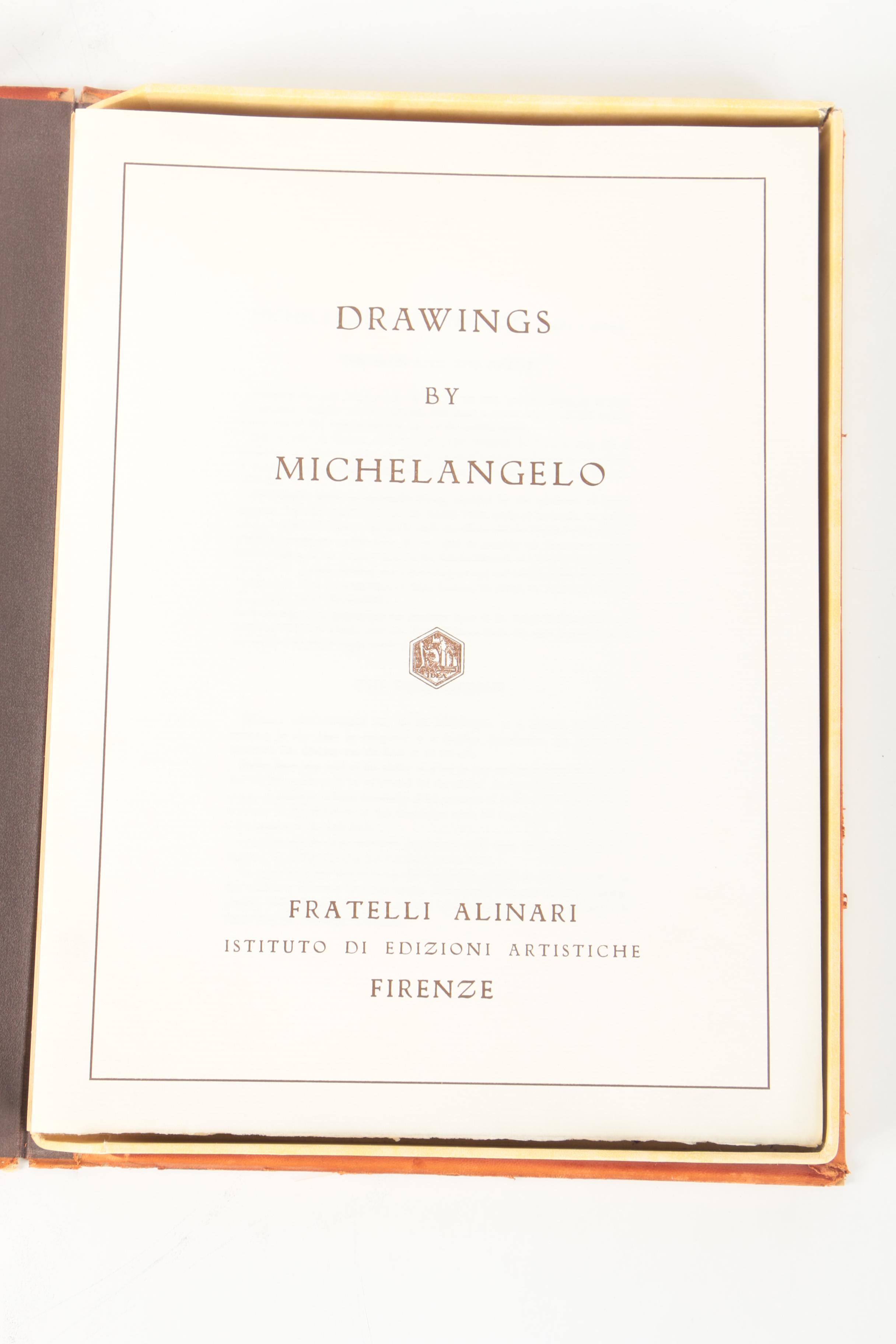 Fratelli Alinari Lithographic Reproductions "Drawings by Michelangelo"