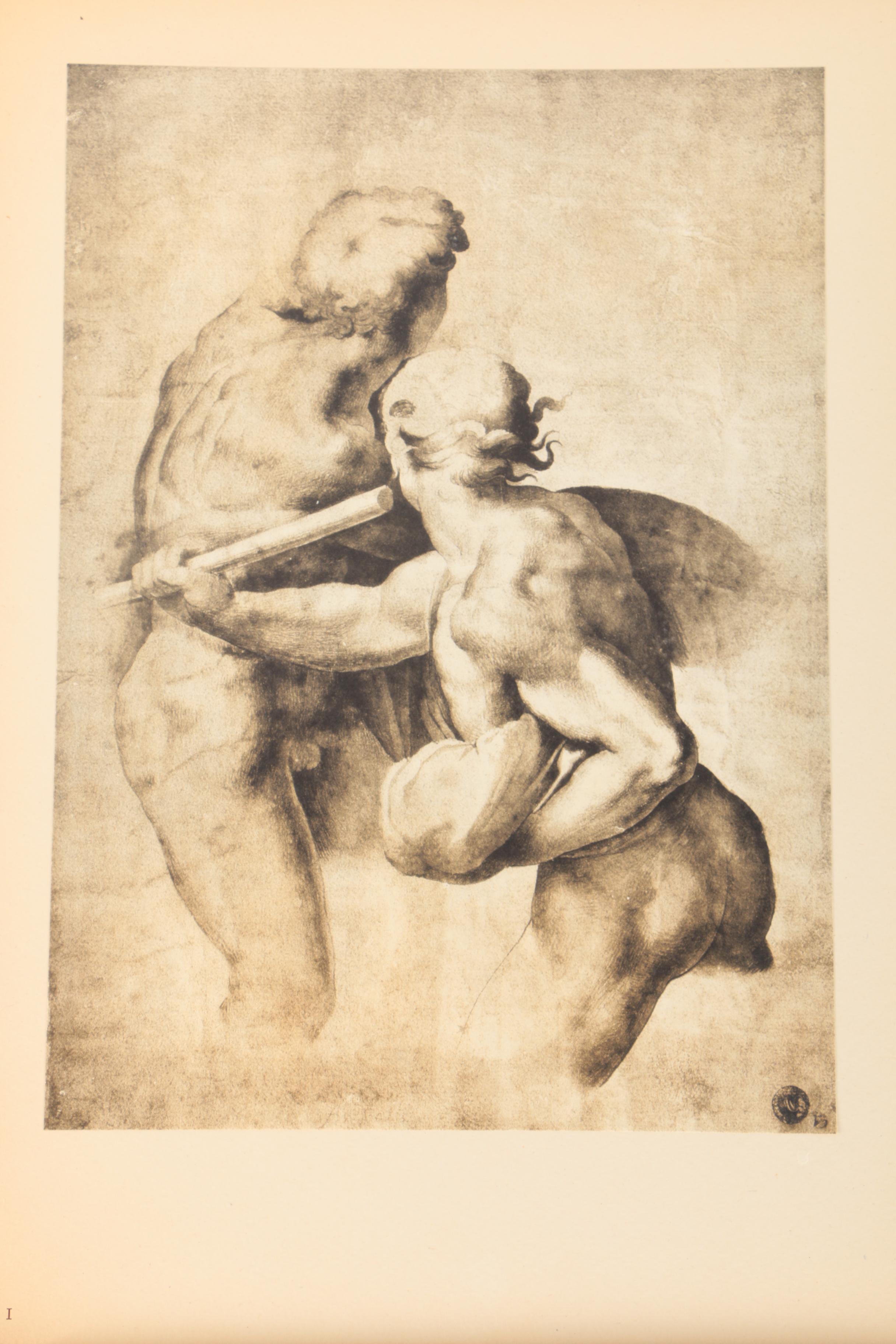 Fratelli Alinari Lithographic Reproductions "Drawings by Michelangelo"