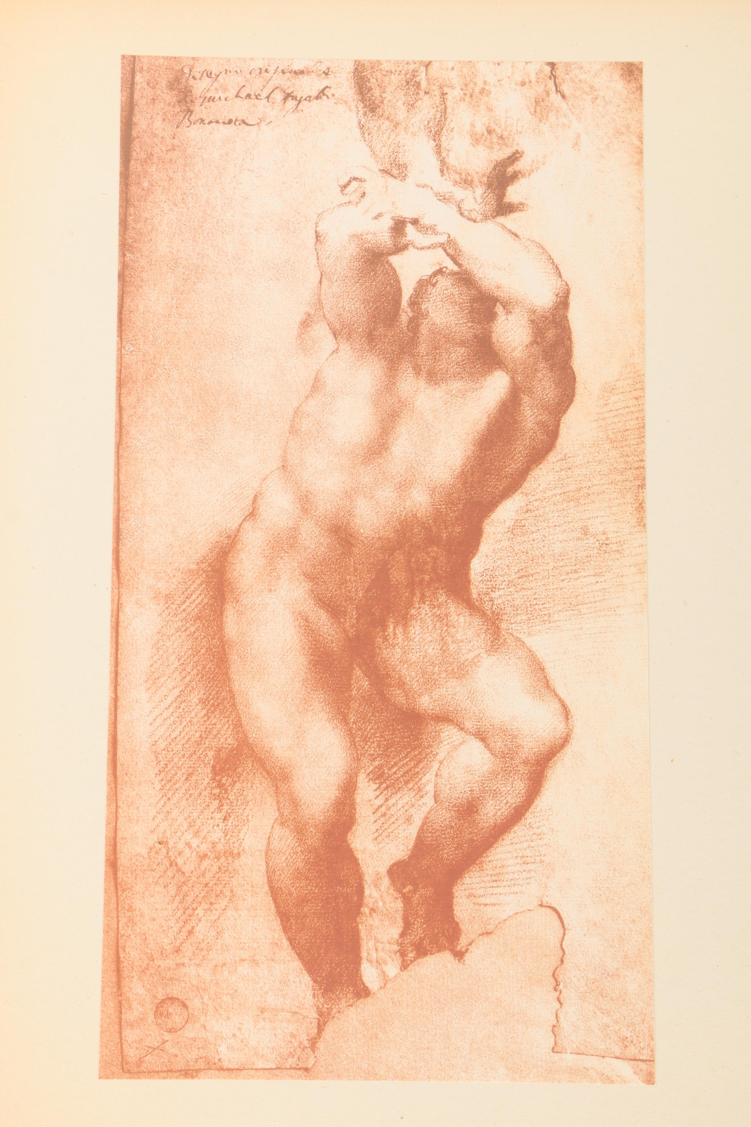 Fratelli Alinari Lithographic Reproductions "Drawings by Michelangelo"