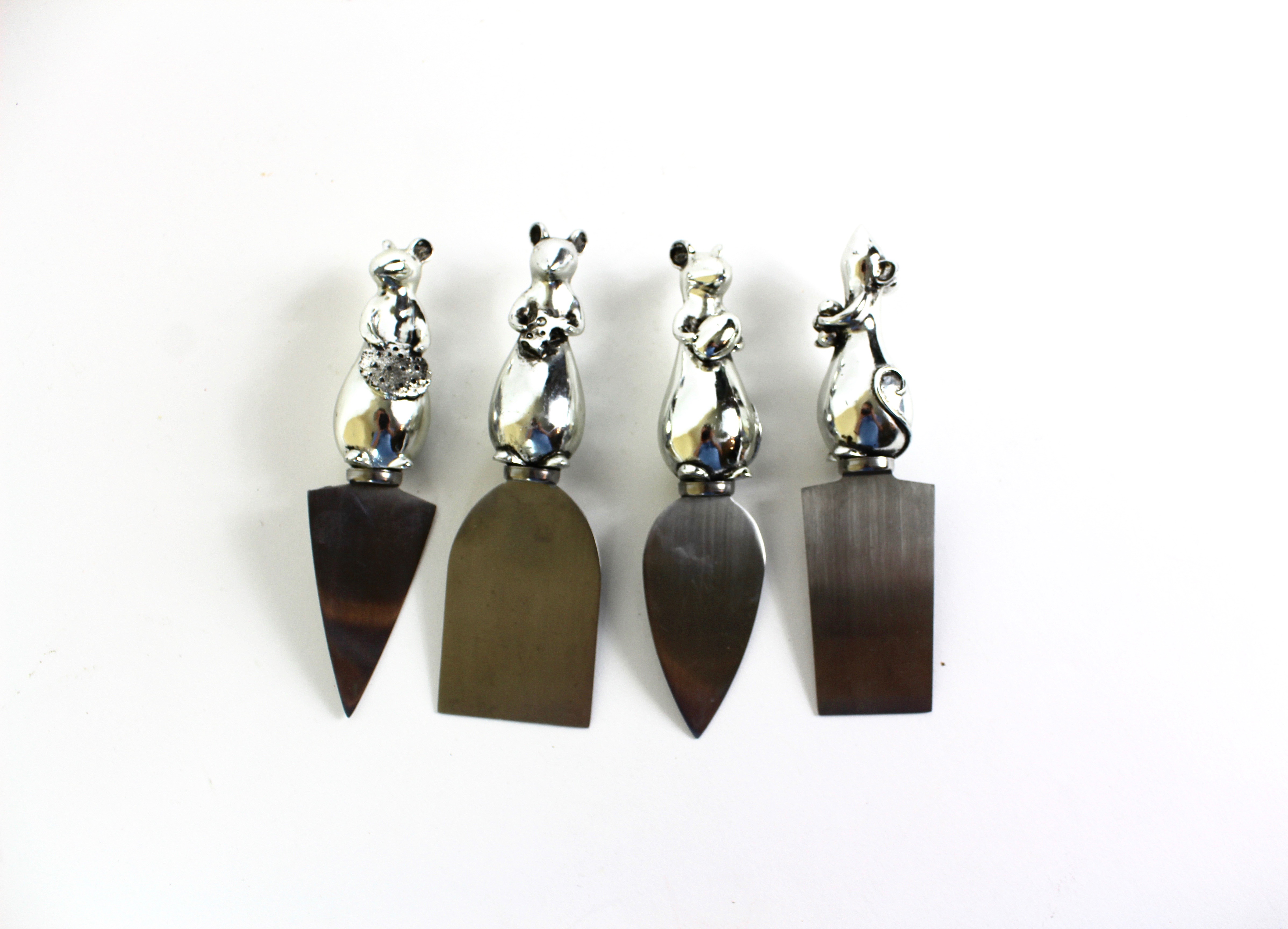 Blown Glass Chicken Canisters with M.A. Hadley Pottery