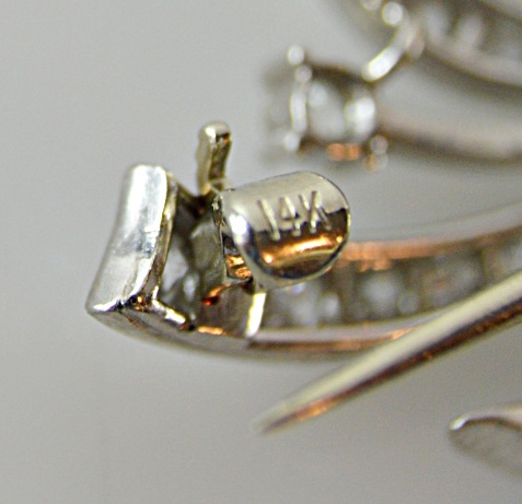 Art Deco Platinum, 14K Gold, Sapphire and 3.67 CTW Diamond Pinwheel Brooch