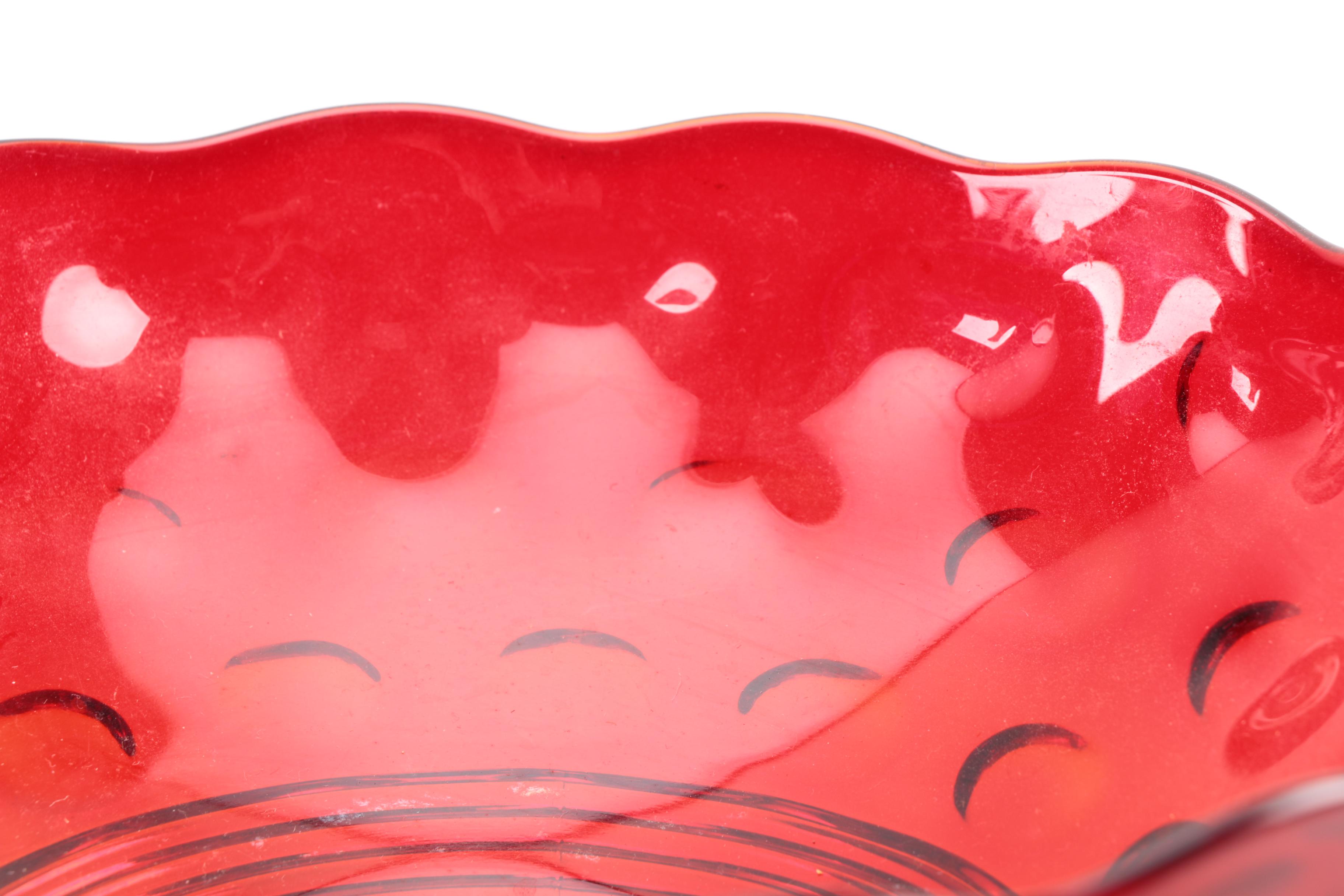 Hand Blown and Other Ruby Glass