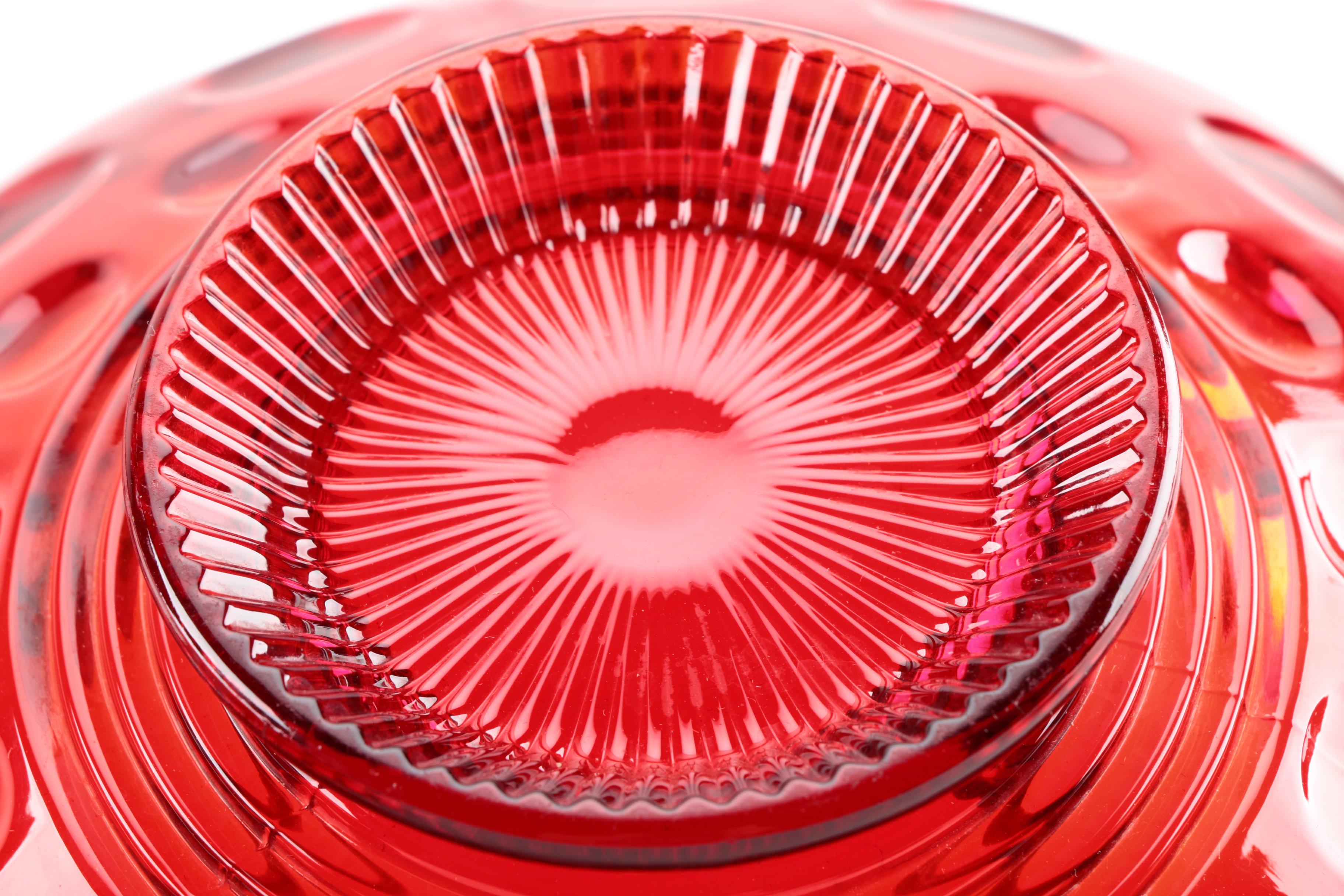 Hand Blown and Other Ruby Glass