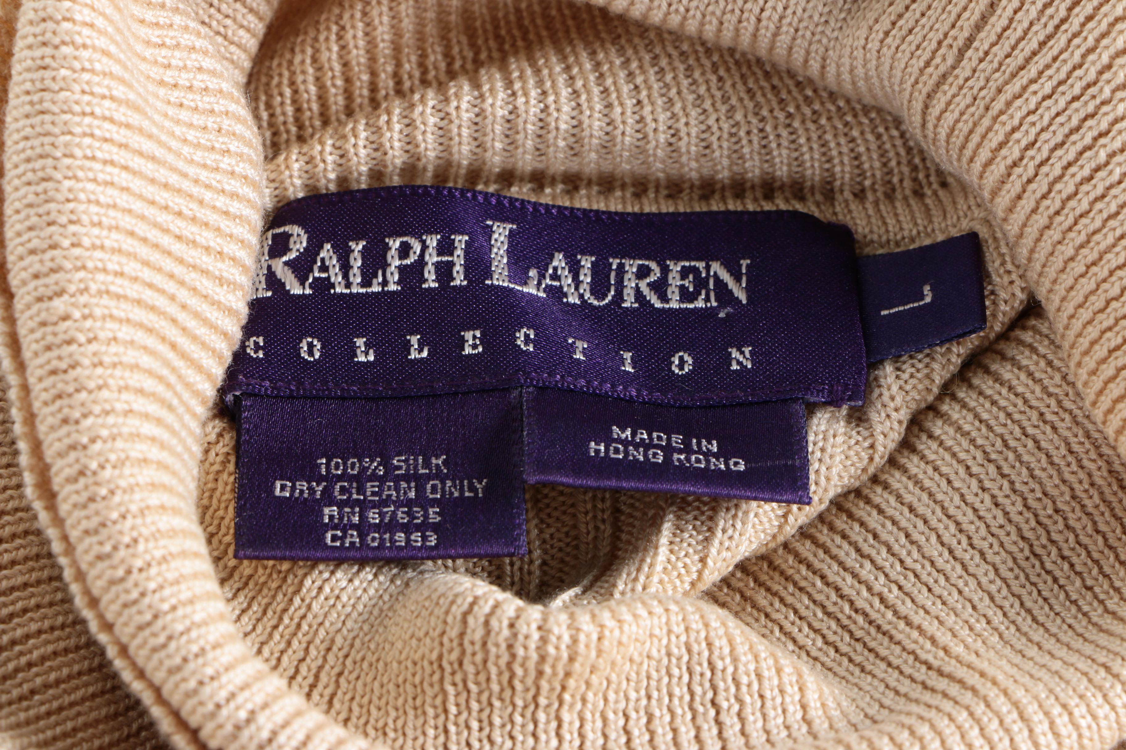 Women's Purple Label Ralph Lauren Silk Turtlenecks