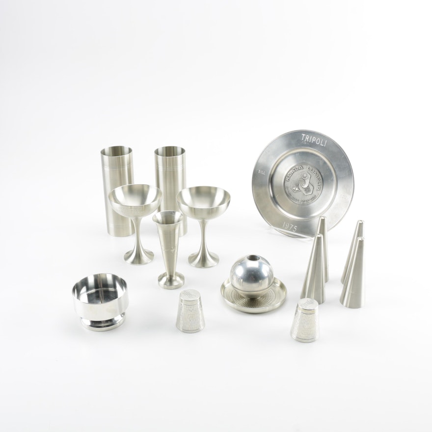 Collection of Pewter Tableware