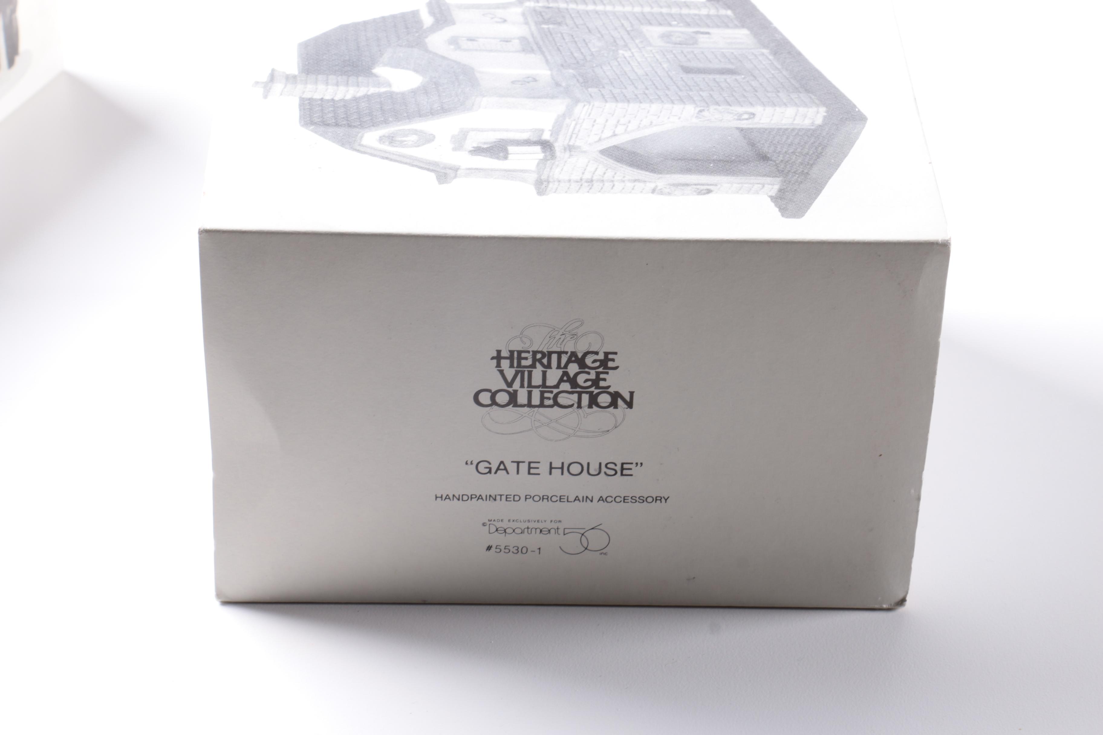 Department 56 Heritage Village Christmas Decor Including "The Mermaid Fish Shoppe"