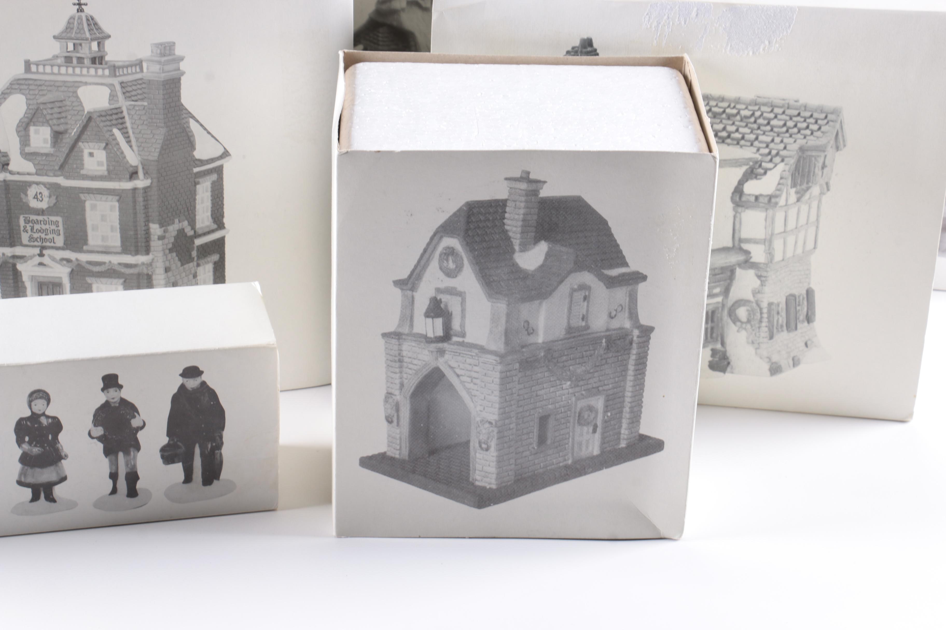 Department 56 Heritage Village Christmas Decor Including "The Mermaid Fish Shoppe"