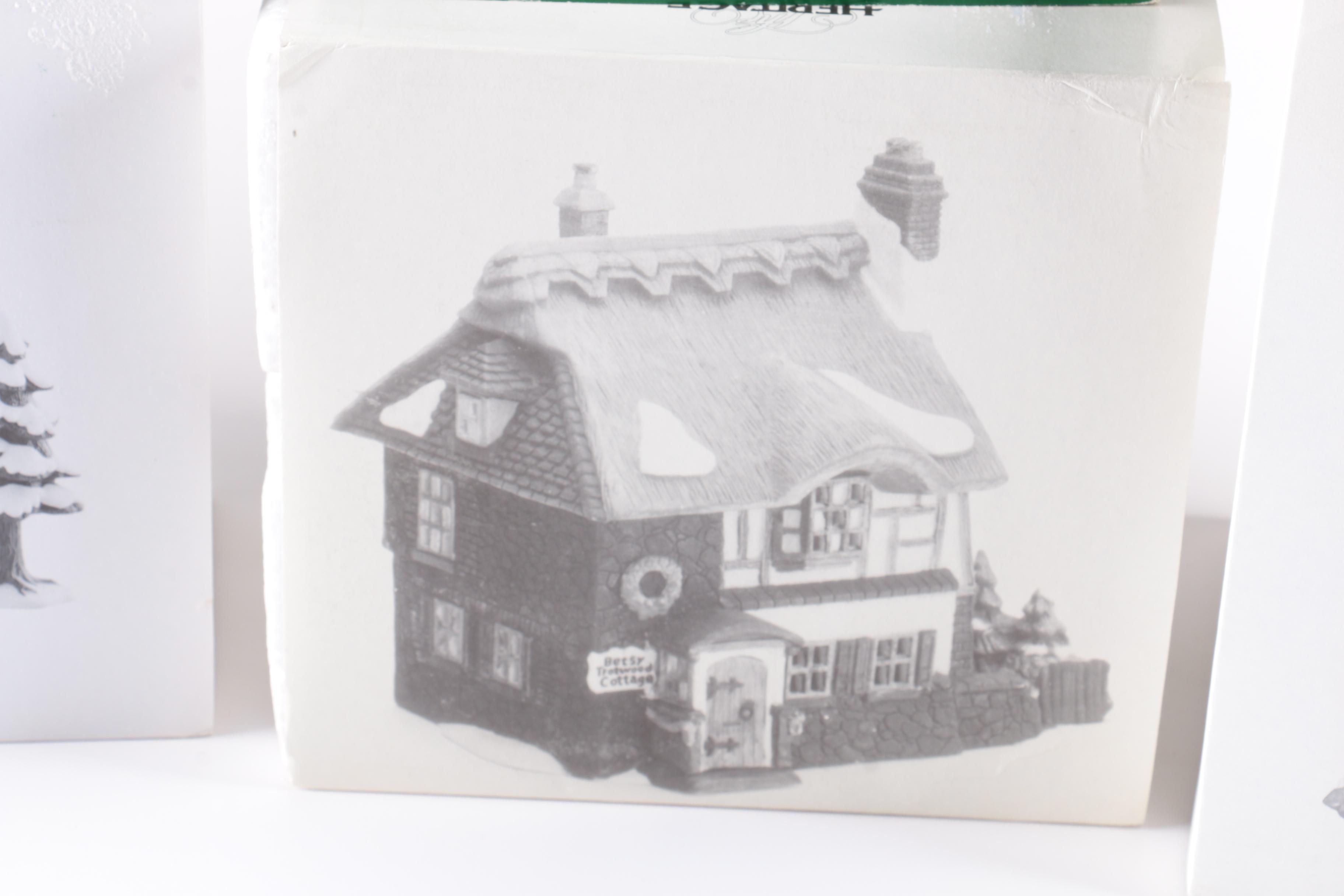 Department 56 Heritage Village Christmas Decor Including "The Mermaid Fish Shoppe"