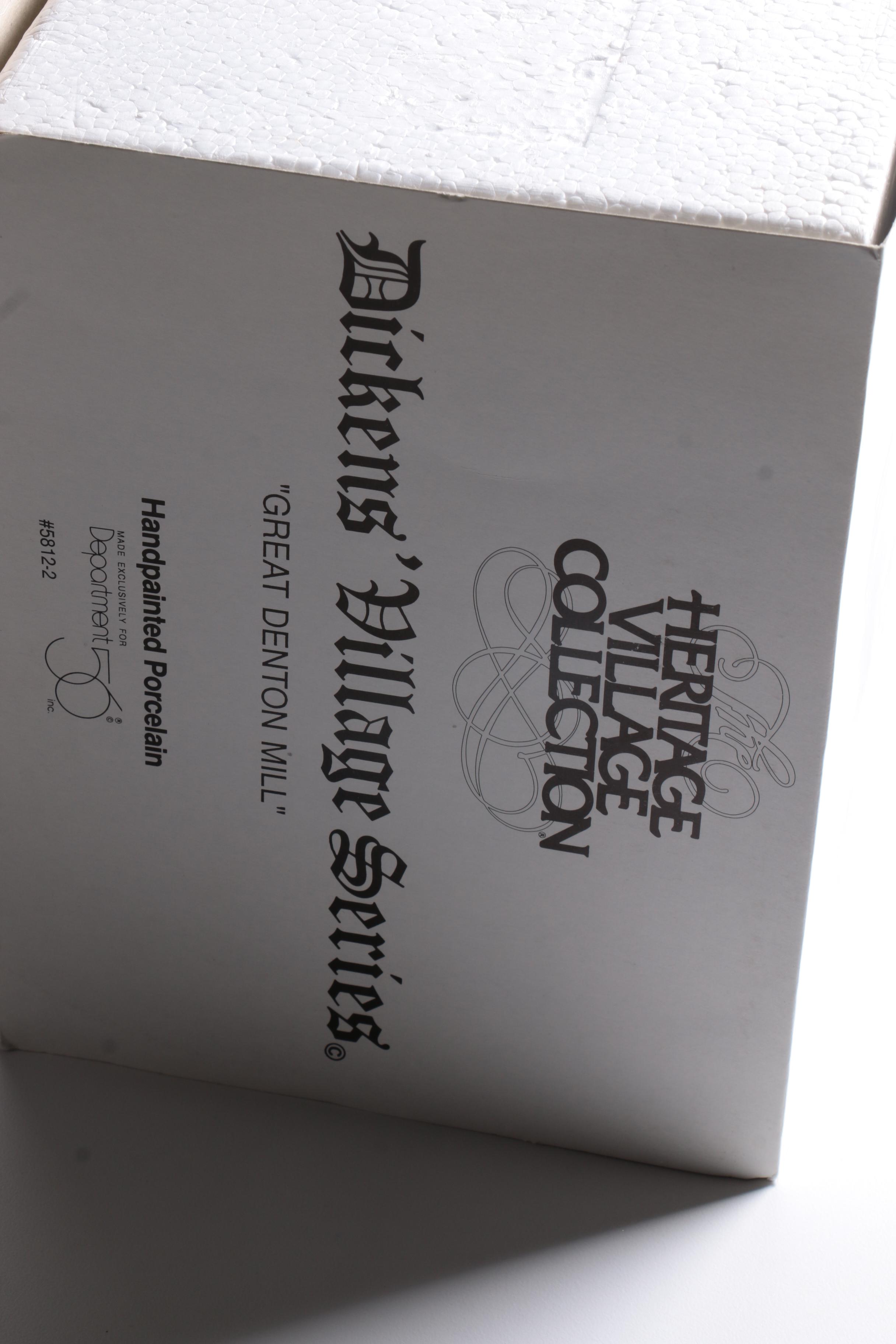 Department 56 Heritage Village Christmas Decor Including "The Mermaid Fish Shoppe"