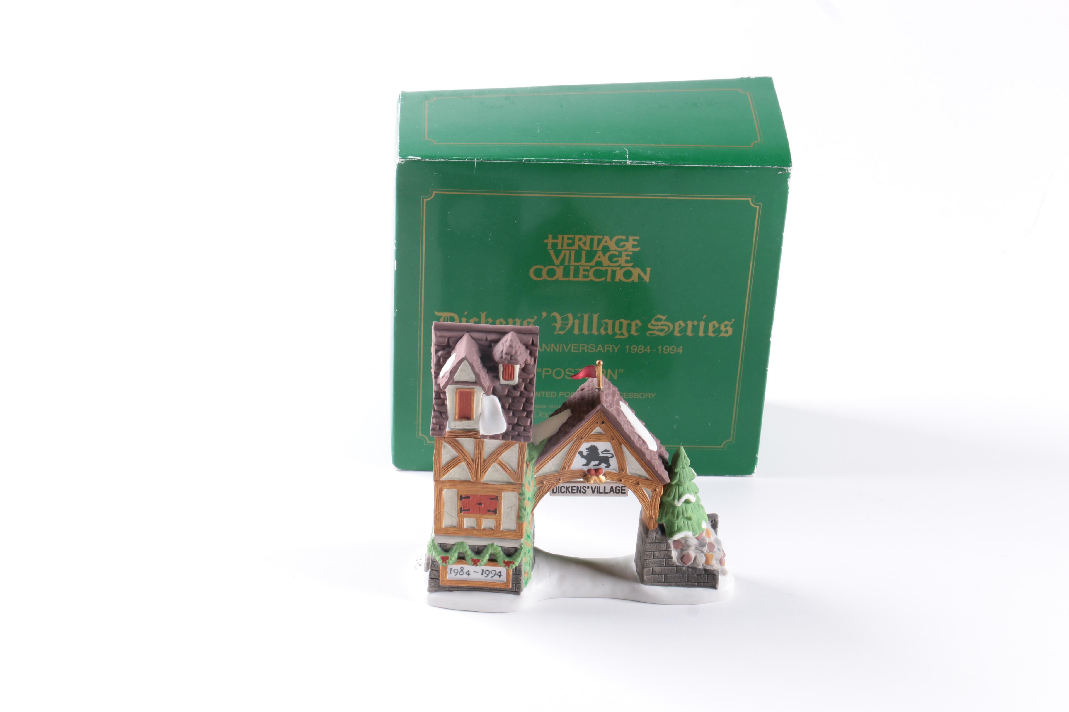 Department 56 Heritage Village Christmas Decor Including "The Mermaid Fish Shoppe"