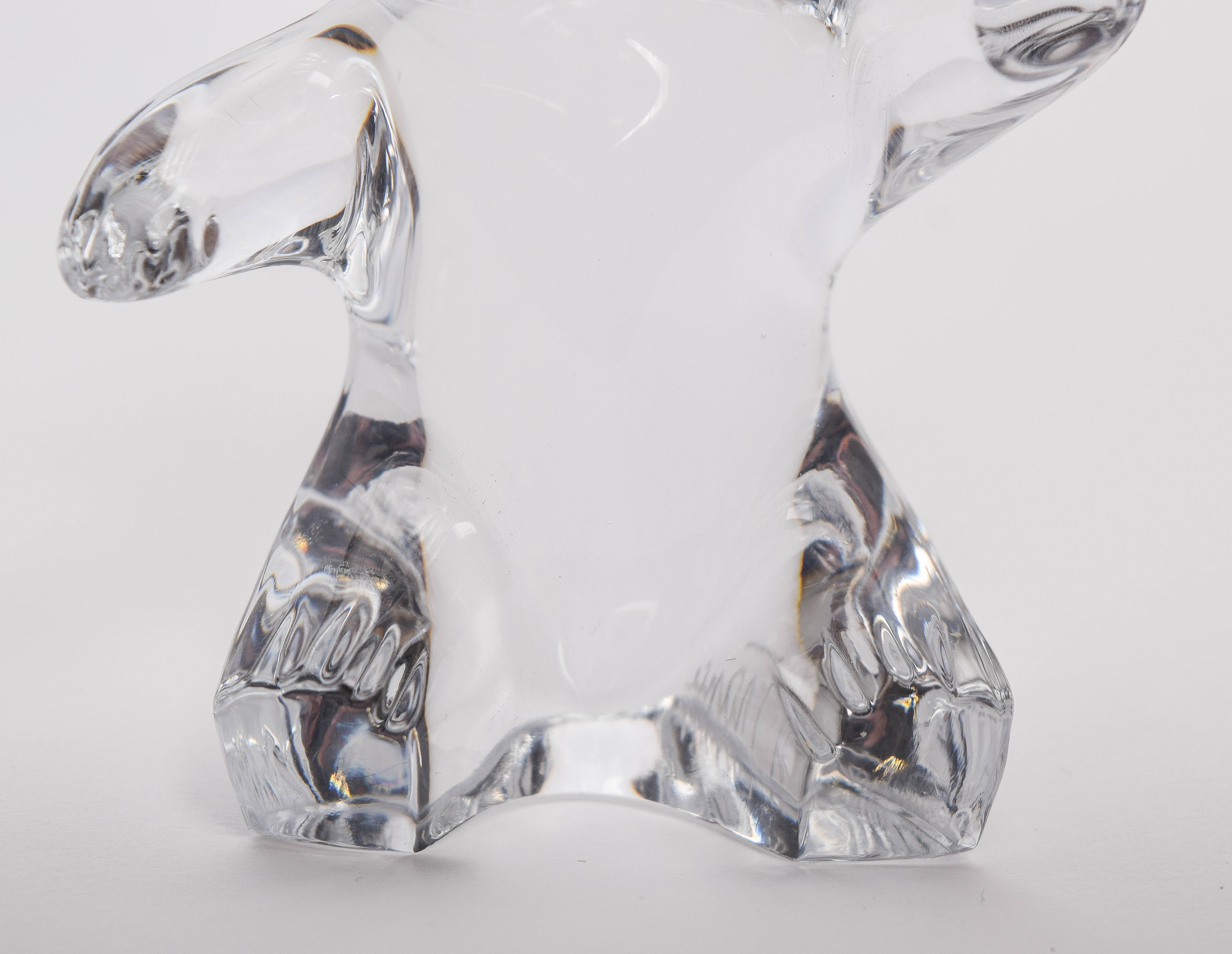 Daum Crystal Bear Figurine