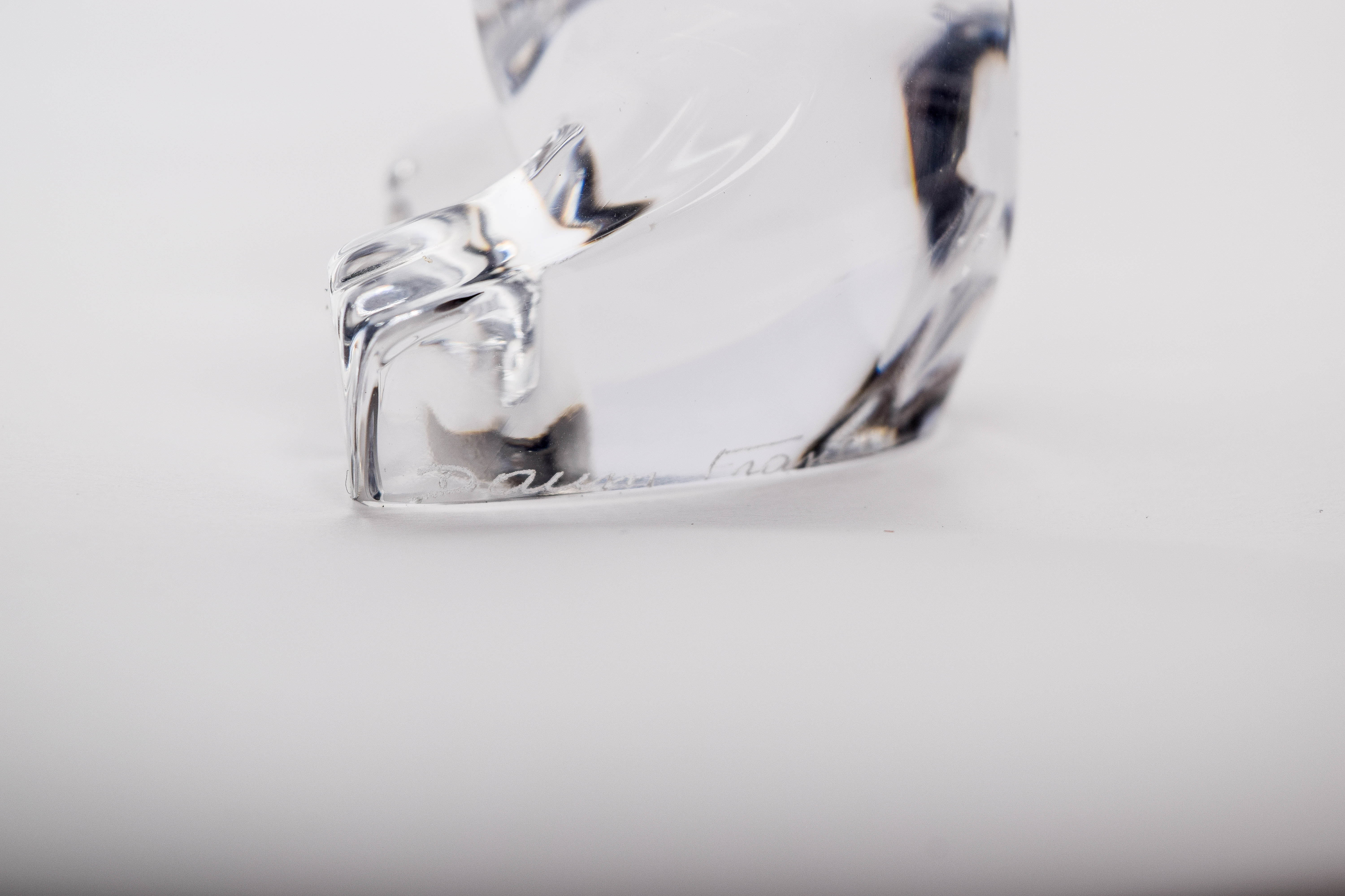 Daum Crystal Bear Figurine