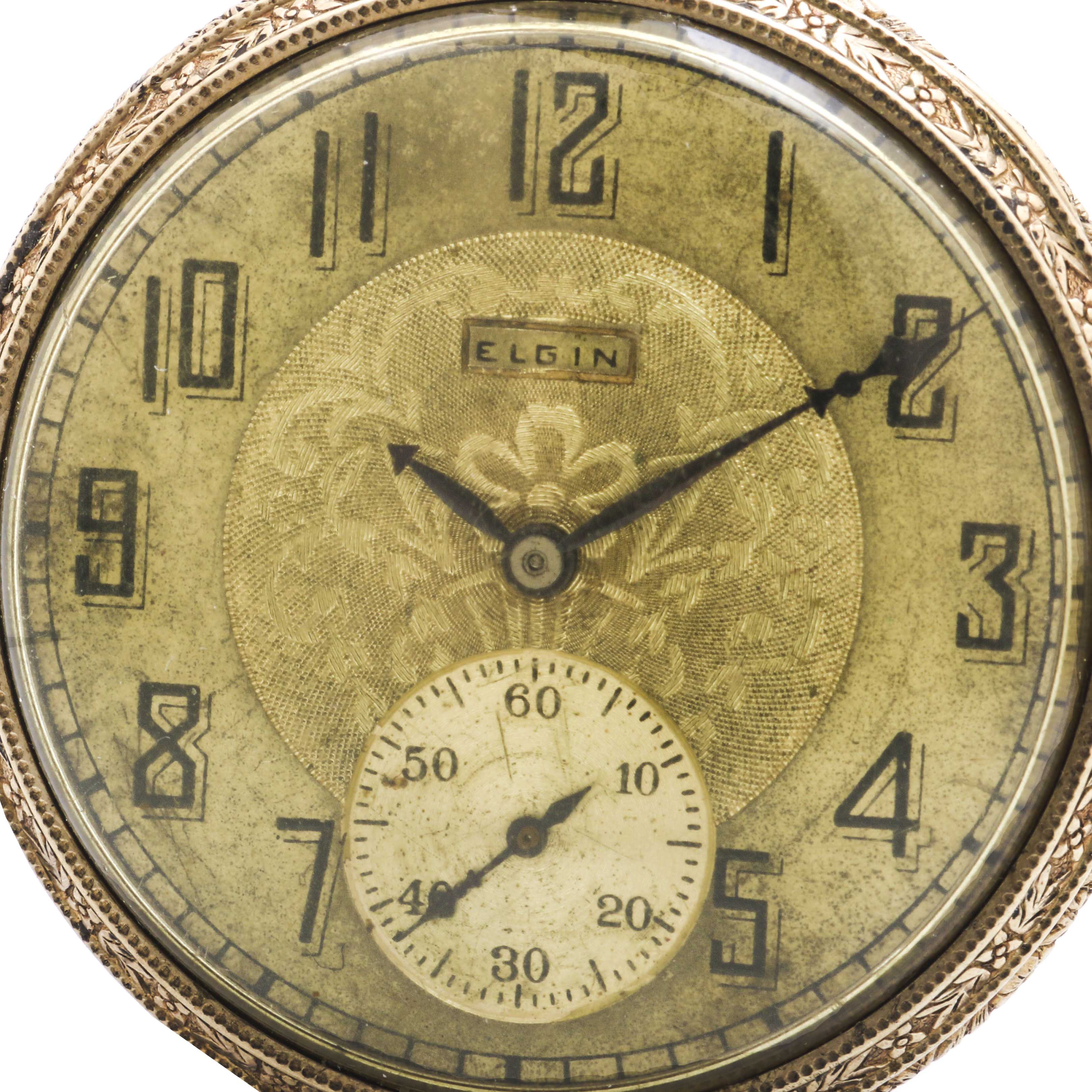 Elgin Pocket Watch and Watch