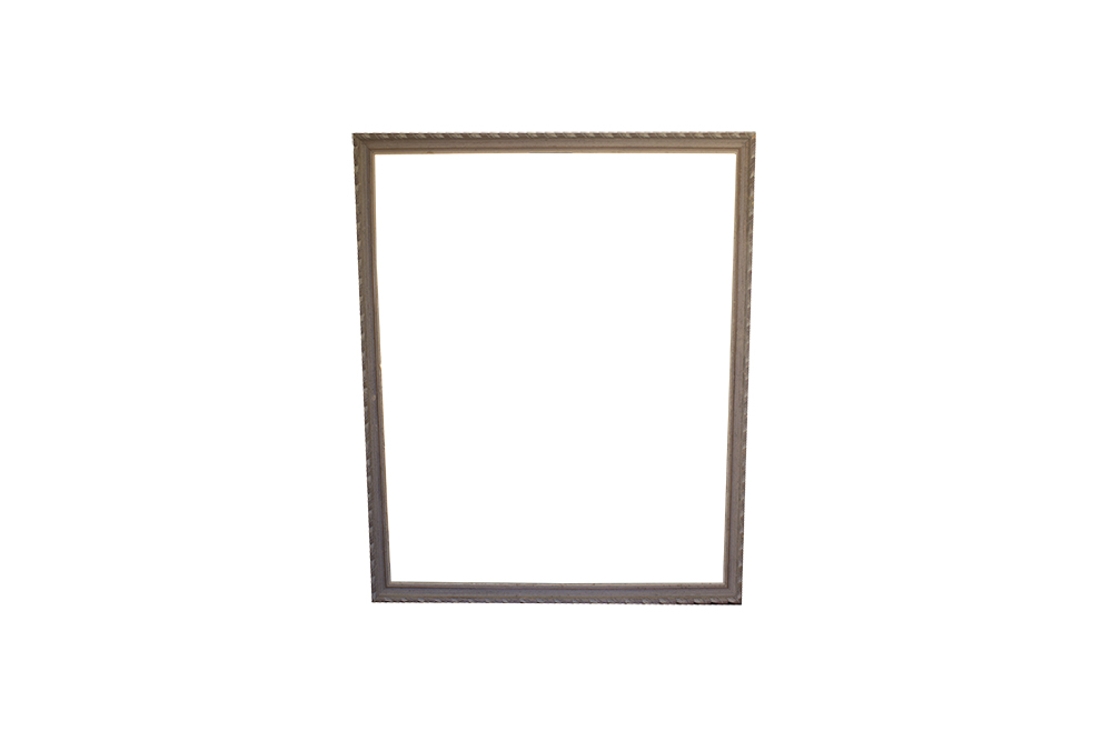 Carved and Painted Wooden Picture Frame