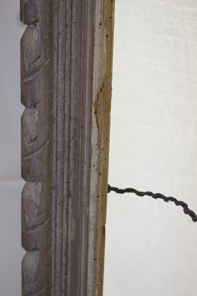 Carved and Painted Wooden Picture Frame