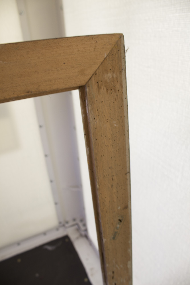 Carved and Painted Wooden Picture Frame