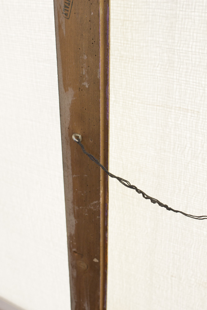 Carved and Painted Wooden Picture Frame