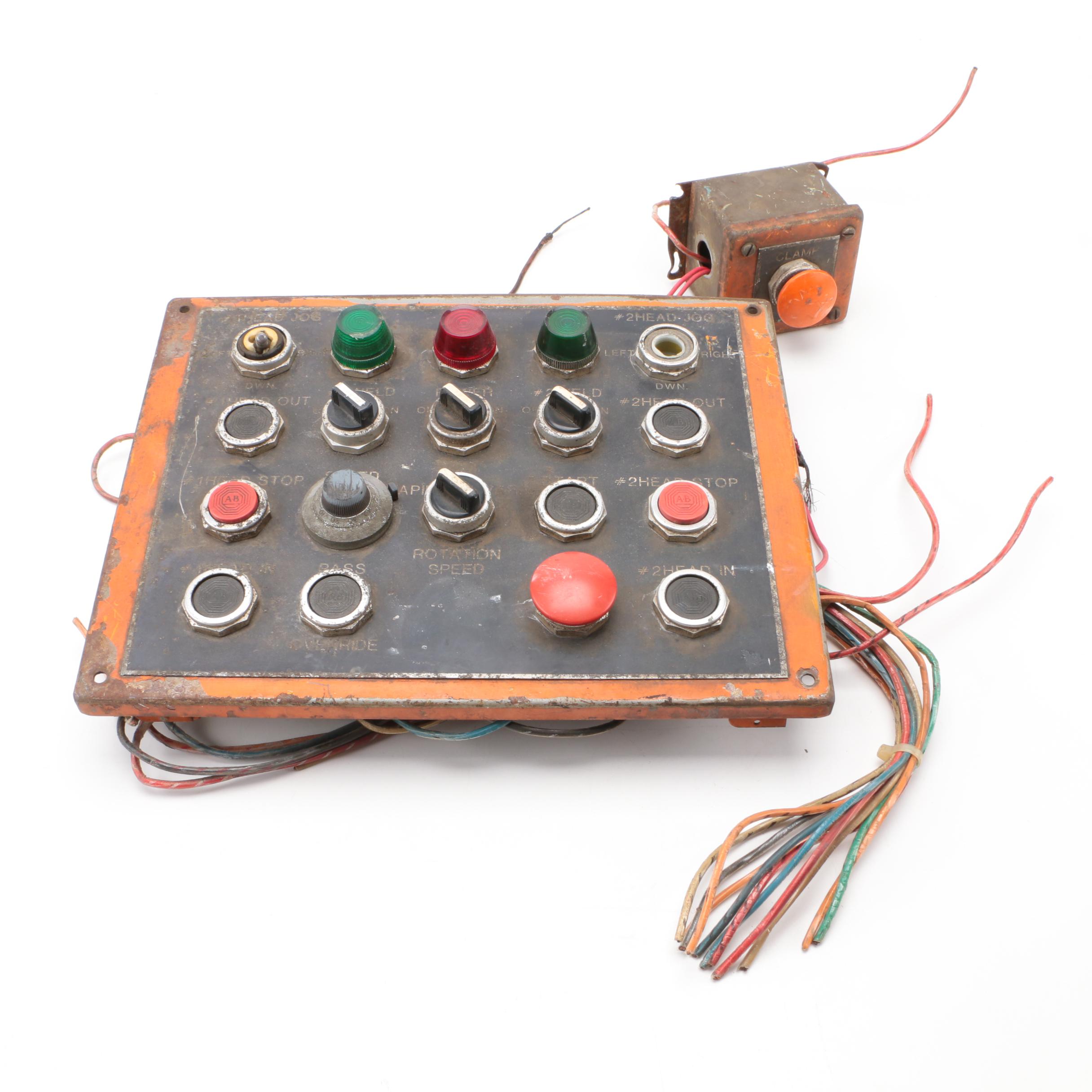 Vintage United States Steel Mill Control Panel by Joseph Hensel