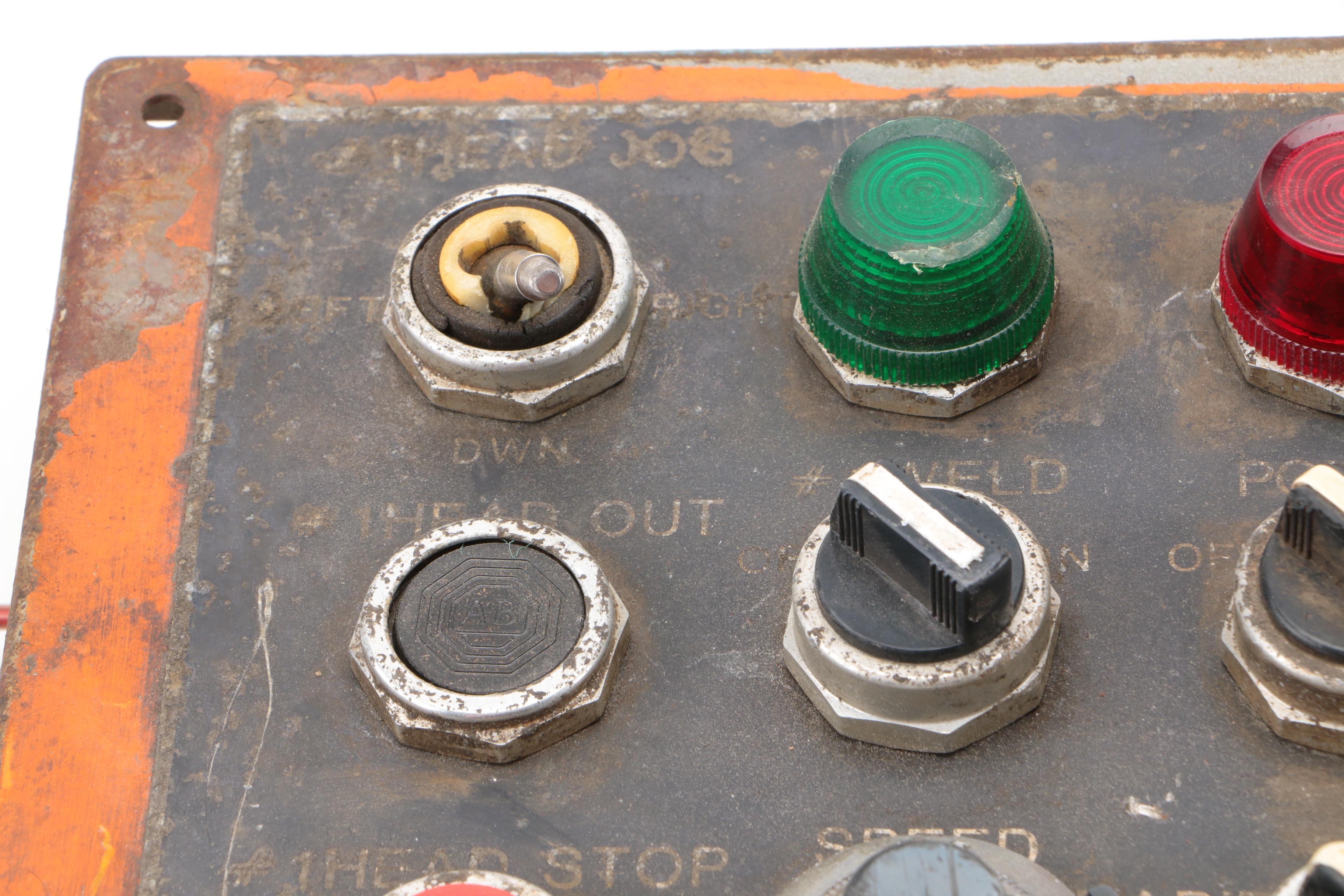 Vintage United States Steel Mill Control Panel by Joseph Hensel