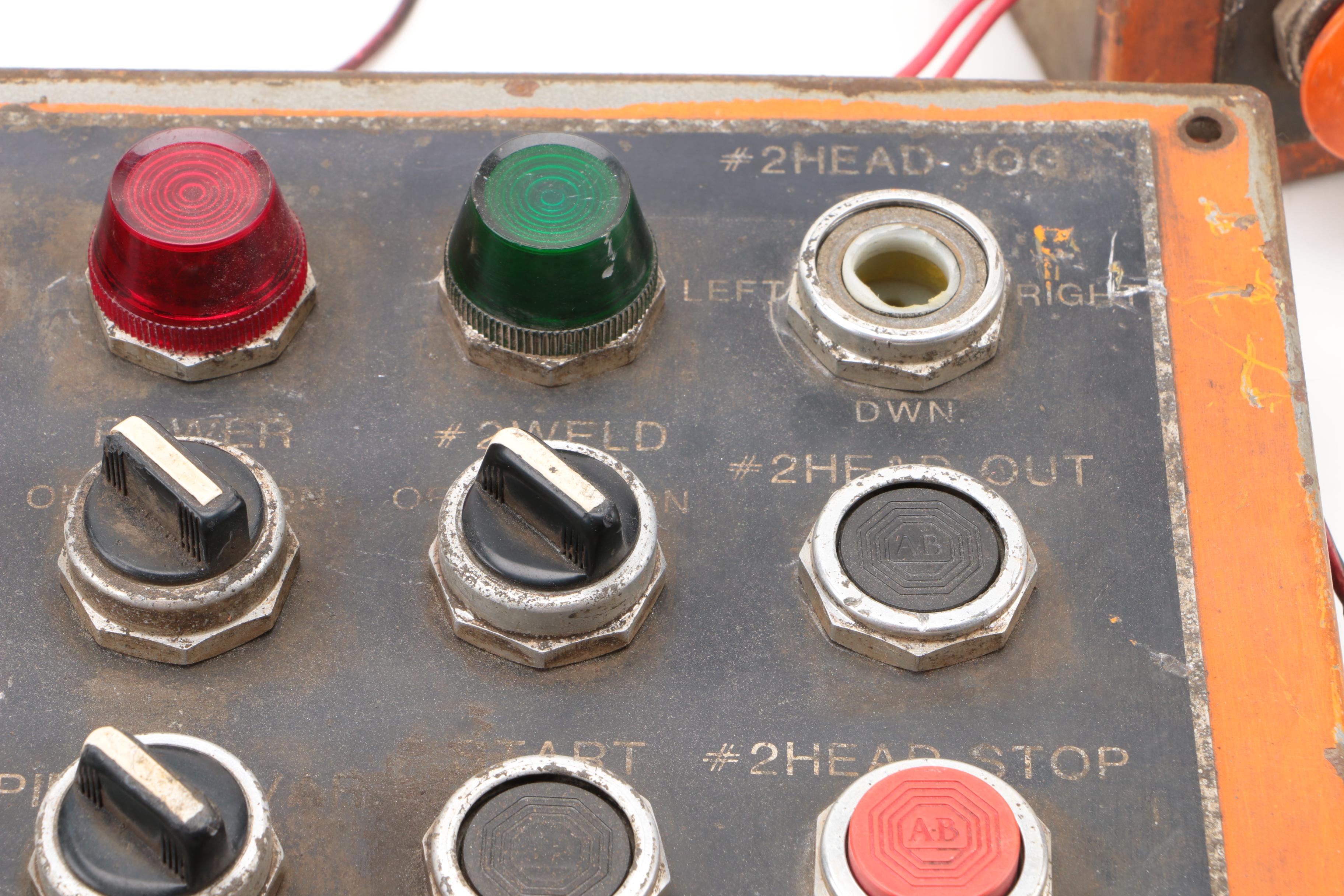 Vintage United States Steel Mill Control Panel by Joseph Hensel