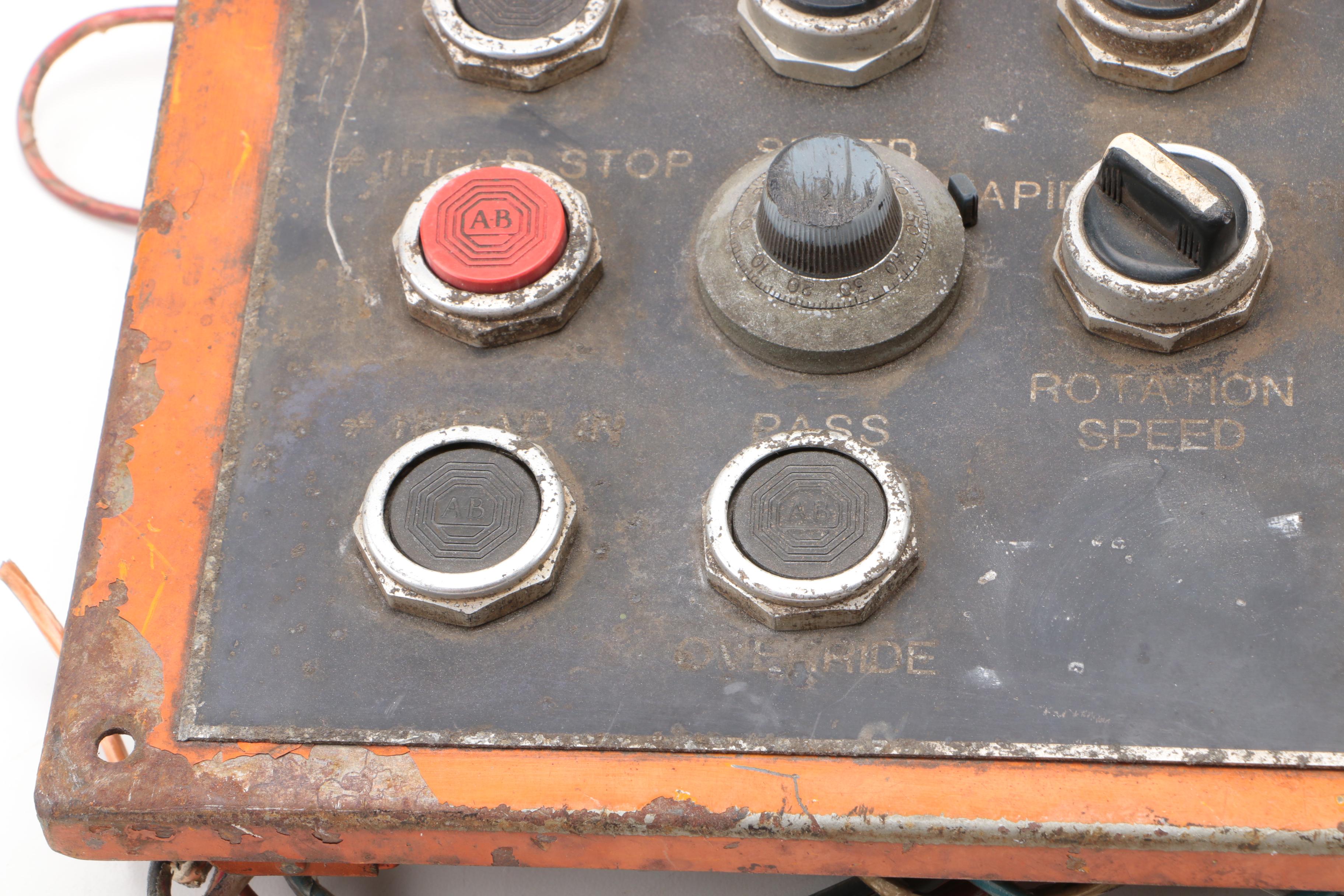 Vintage United States Steel Mill Control Panel by Joseph Hensel